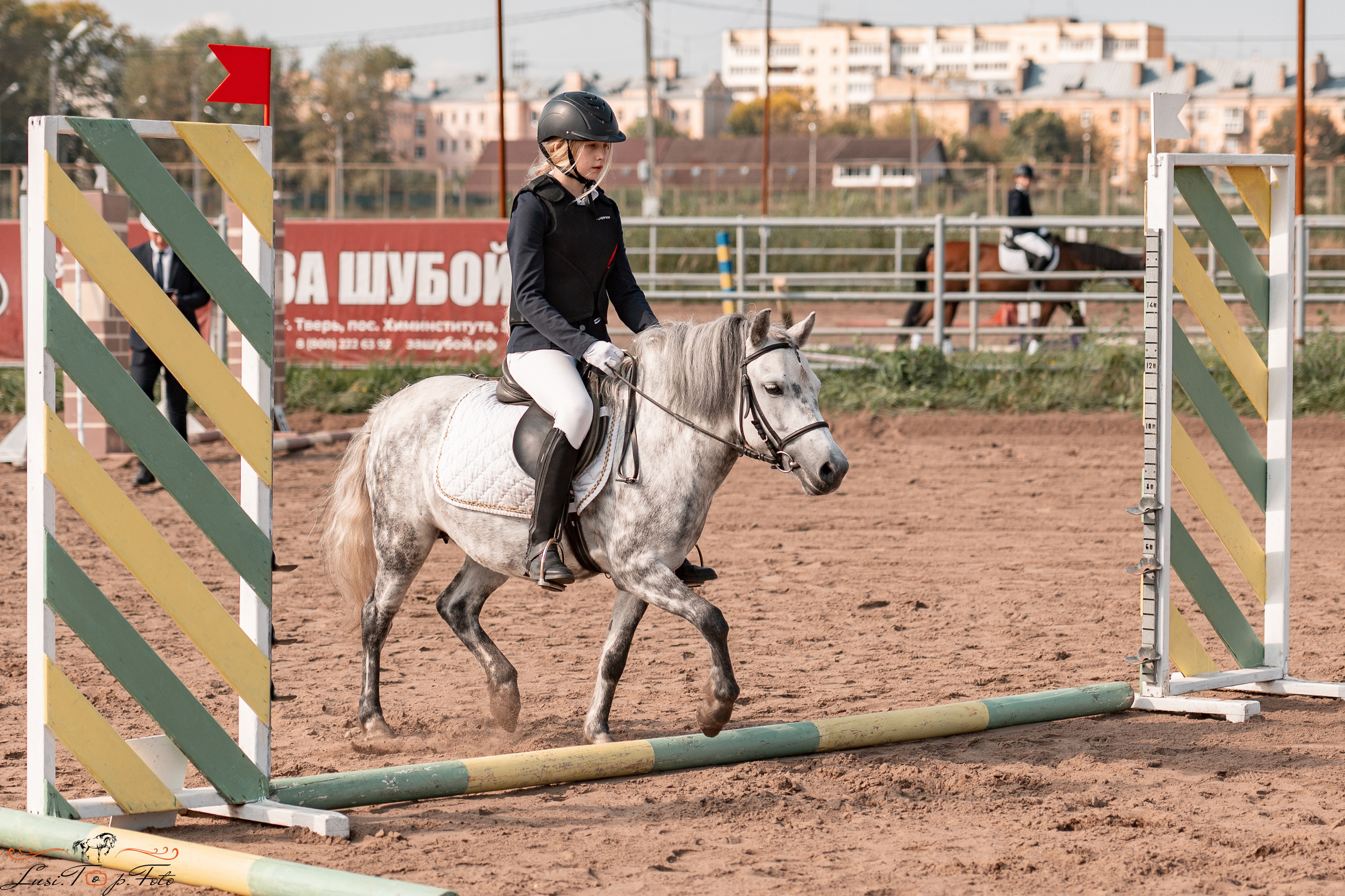 Турнир по выездке и конкуру памяти Н. Ю. Серовой (второй день — конкур). Конный и фотограф с животными в Твери Топталова Люся