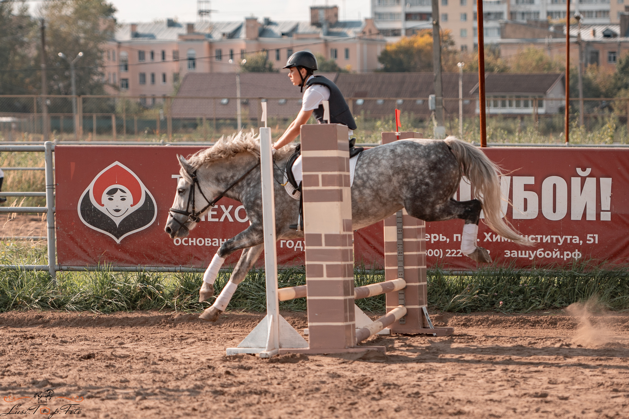 Турнир по выездке и конкуру памяти Н. Ю. Серовой (второй день — конкур). Конный и фотограф с животными в Твери Топталова Люся