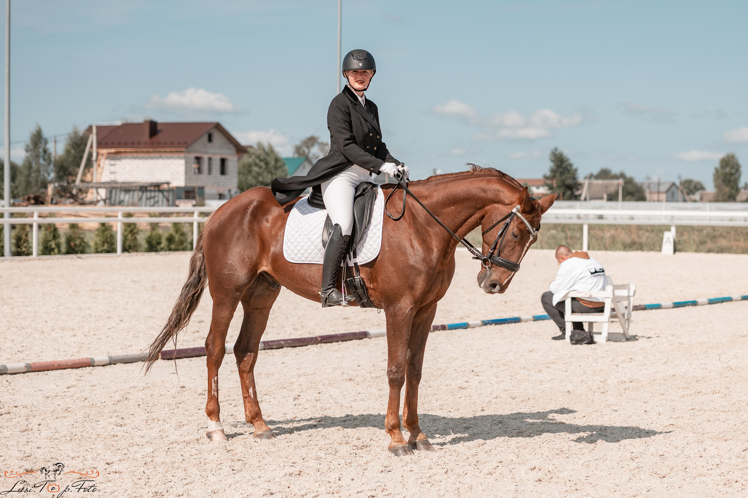 Открытая тренировка по выездке в КК Equipark. Конный и фотограф с животными в Твери Топталова Люся