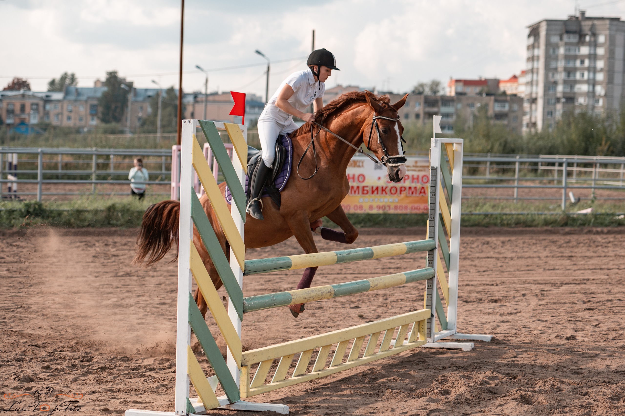 Турнир по выездке и конкуру памяти Н. Ю. Серовой (второй день — конкур). Конный и фотограф с животными в Твери Топталова Люся