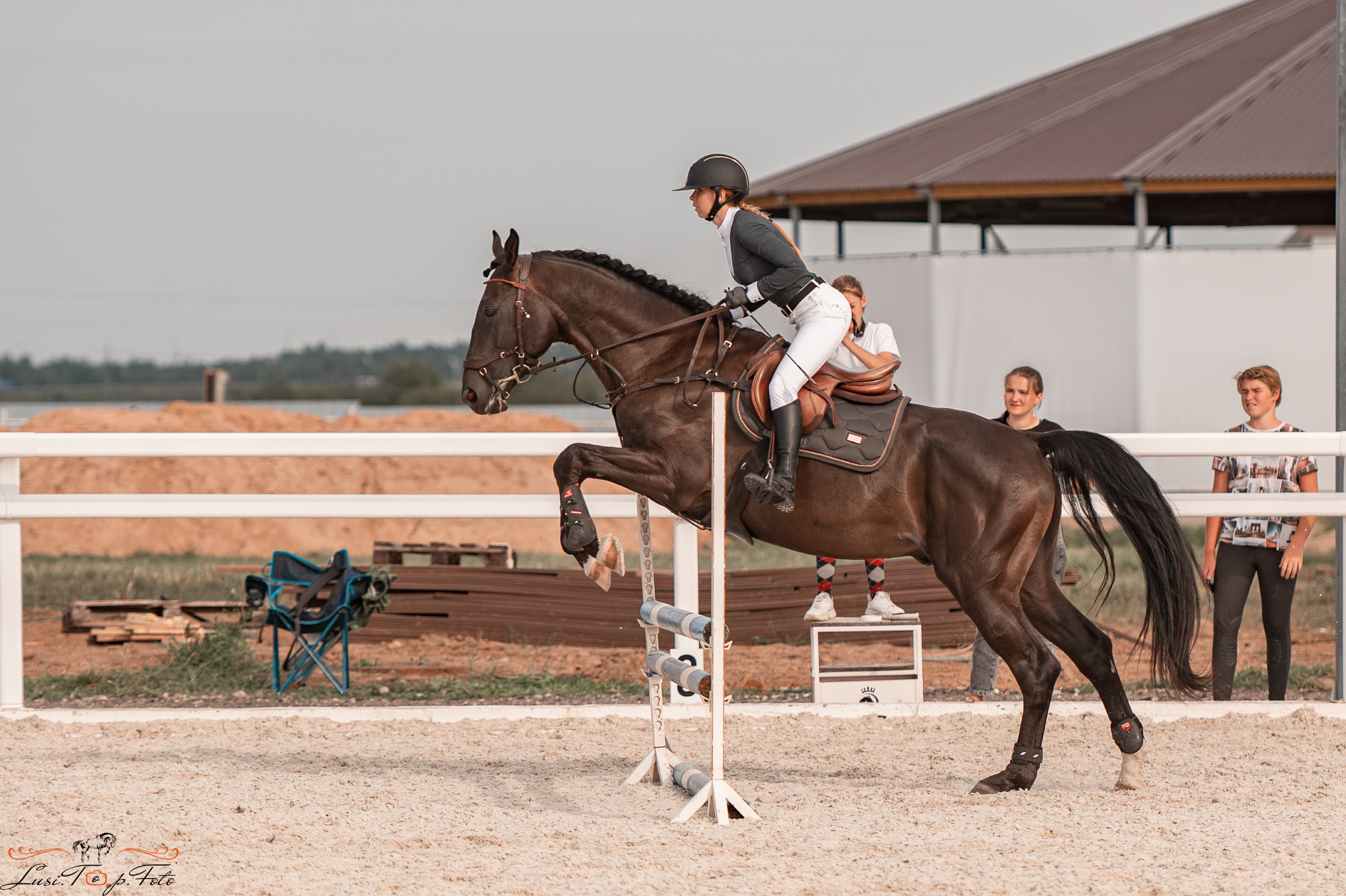 Открытая тренировка по конкуру в КК Equipark. Конный и фотограф с животными в Твери Топталова Люся