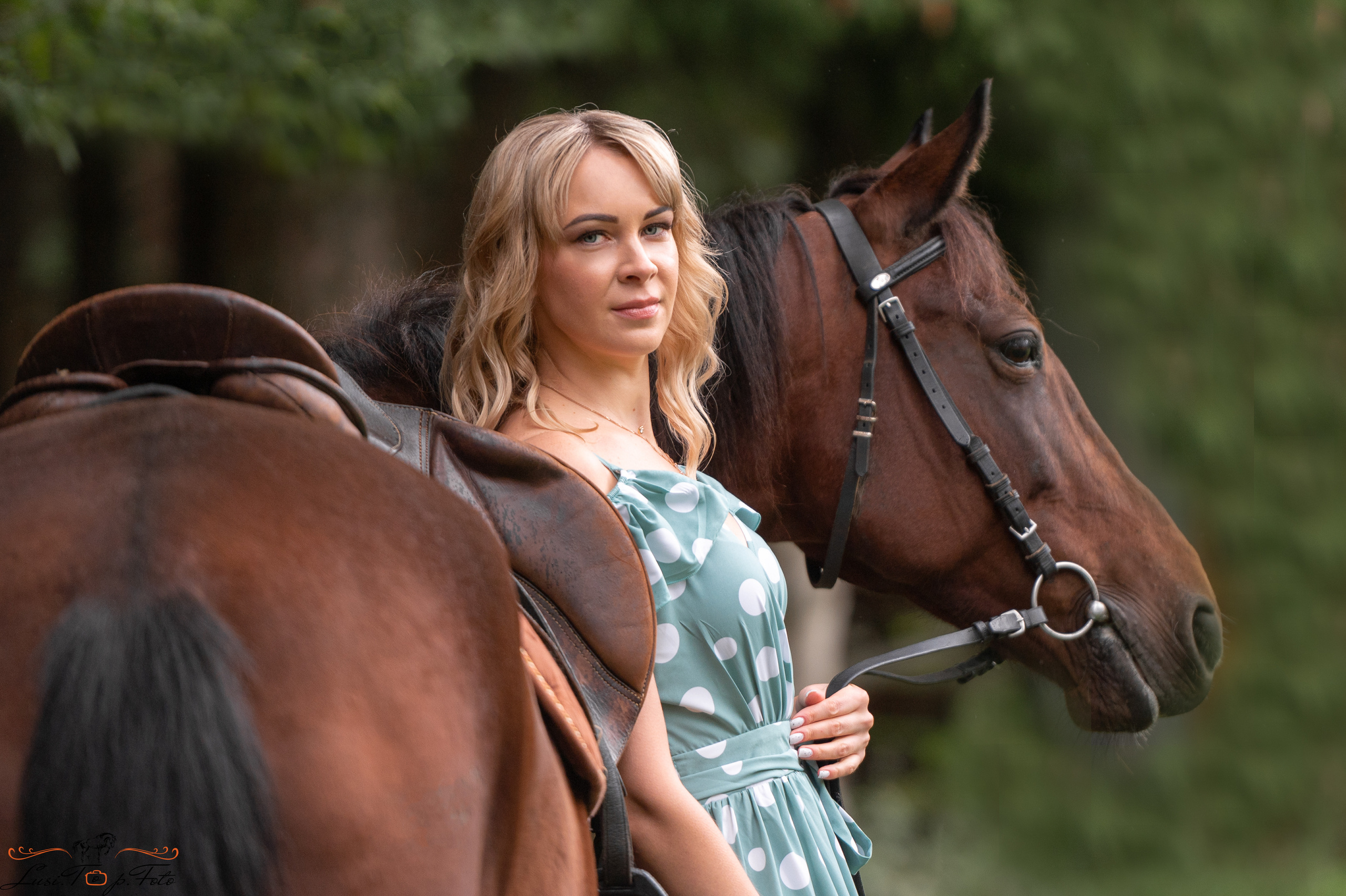 Фотосессия под моросящим дождиком. Конный и фотограф с животными в Твери Топталова Люся