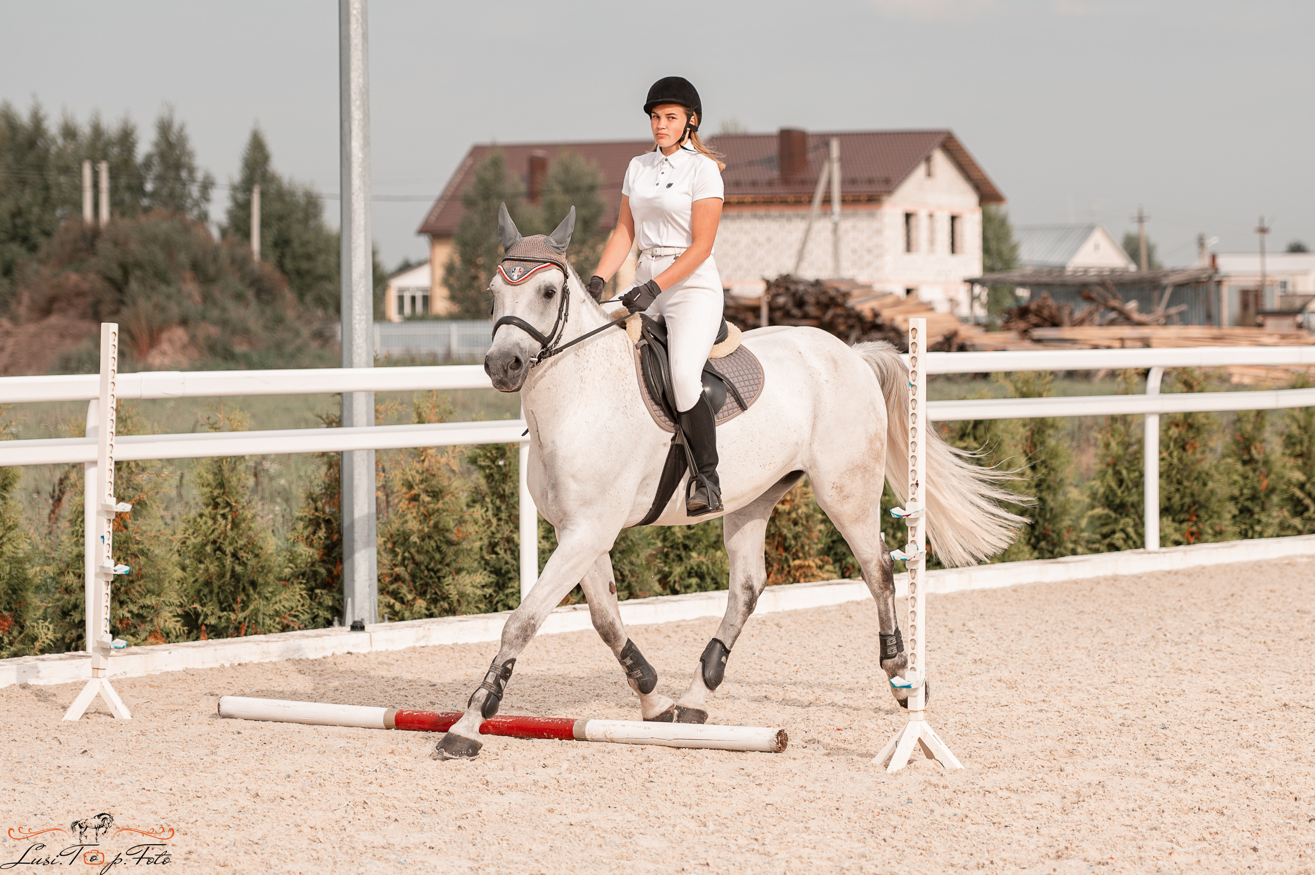 Открытая тренировка по конкуру в КК Equipark. Конный и фотограф с животными в Твери Топталова Люся