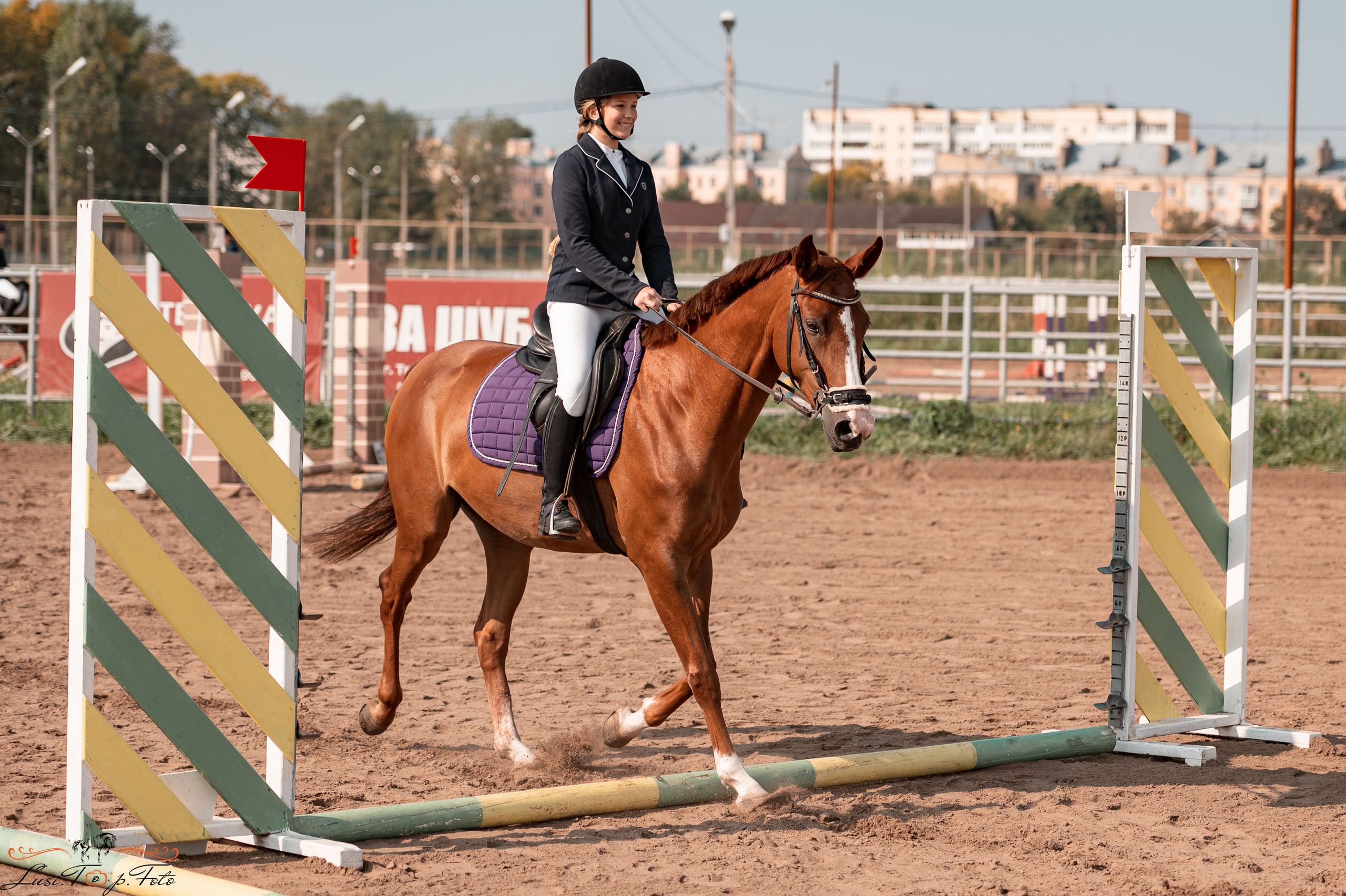 Турнир по выездке и конкуру памяти Н. Ю. Серовой (второй день — конкур). Конный и фотограф с животными в Твери Топталова Люся