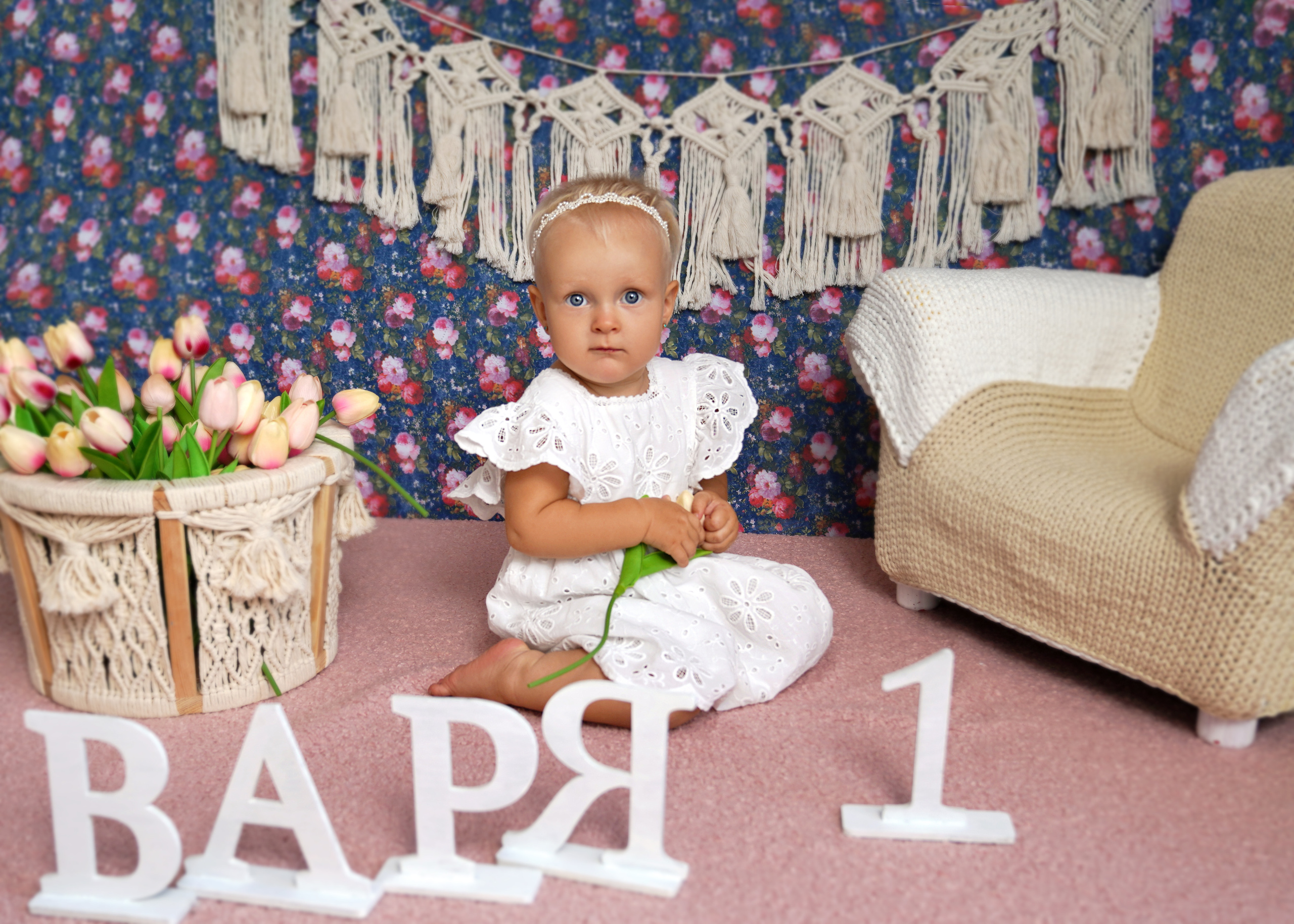 Фотосессия ГОДОВАСИЕ. Фотограф новорожденных, детей до года и беременных в Симферополе
