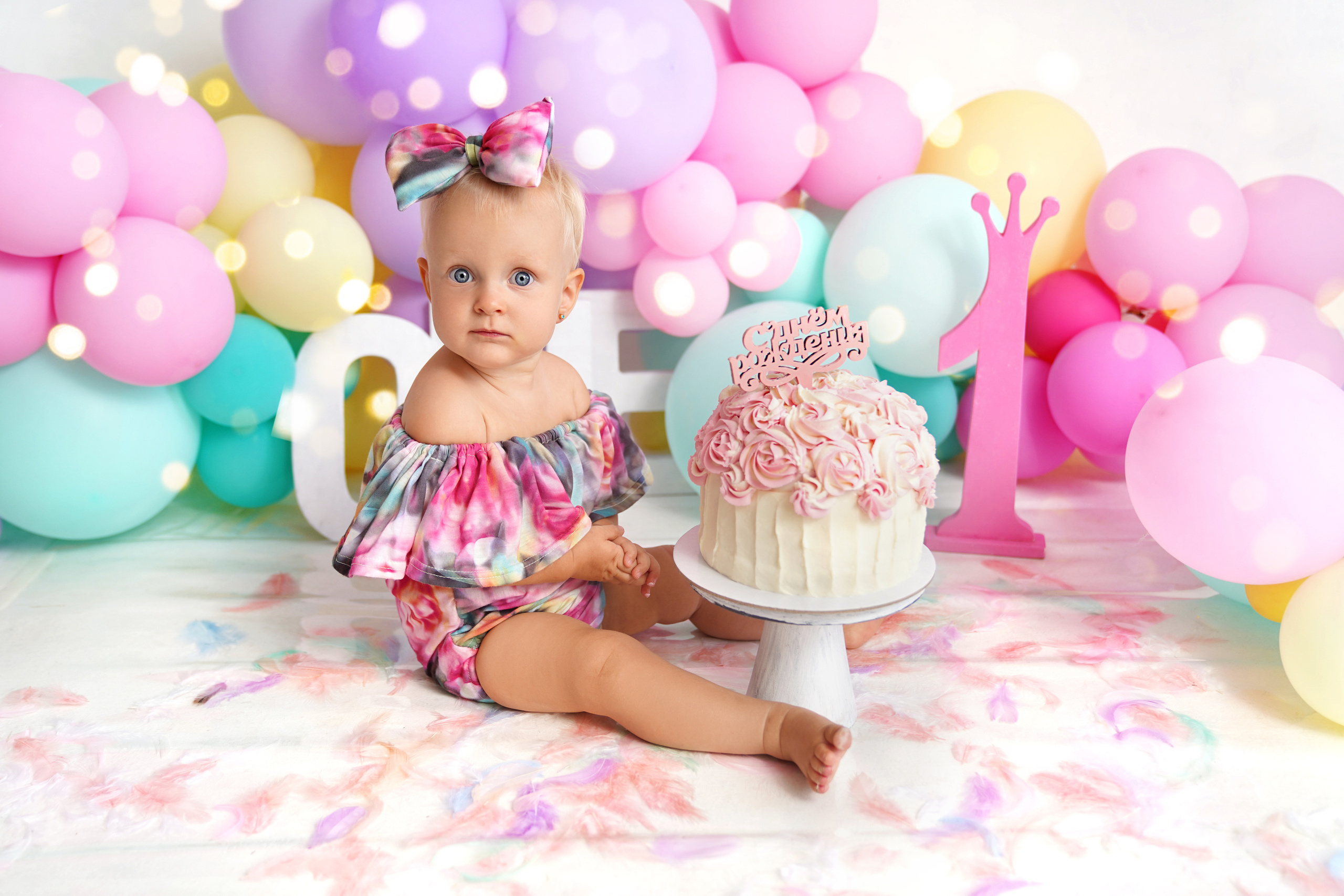 Фотосессия ГОДОВАСИЕ. Фотограф новорожденных, детей до года и беременных в Симферополе