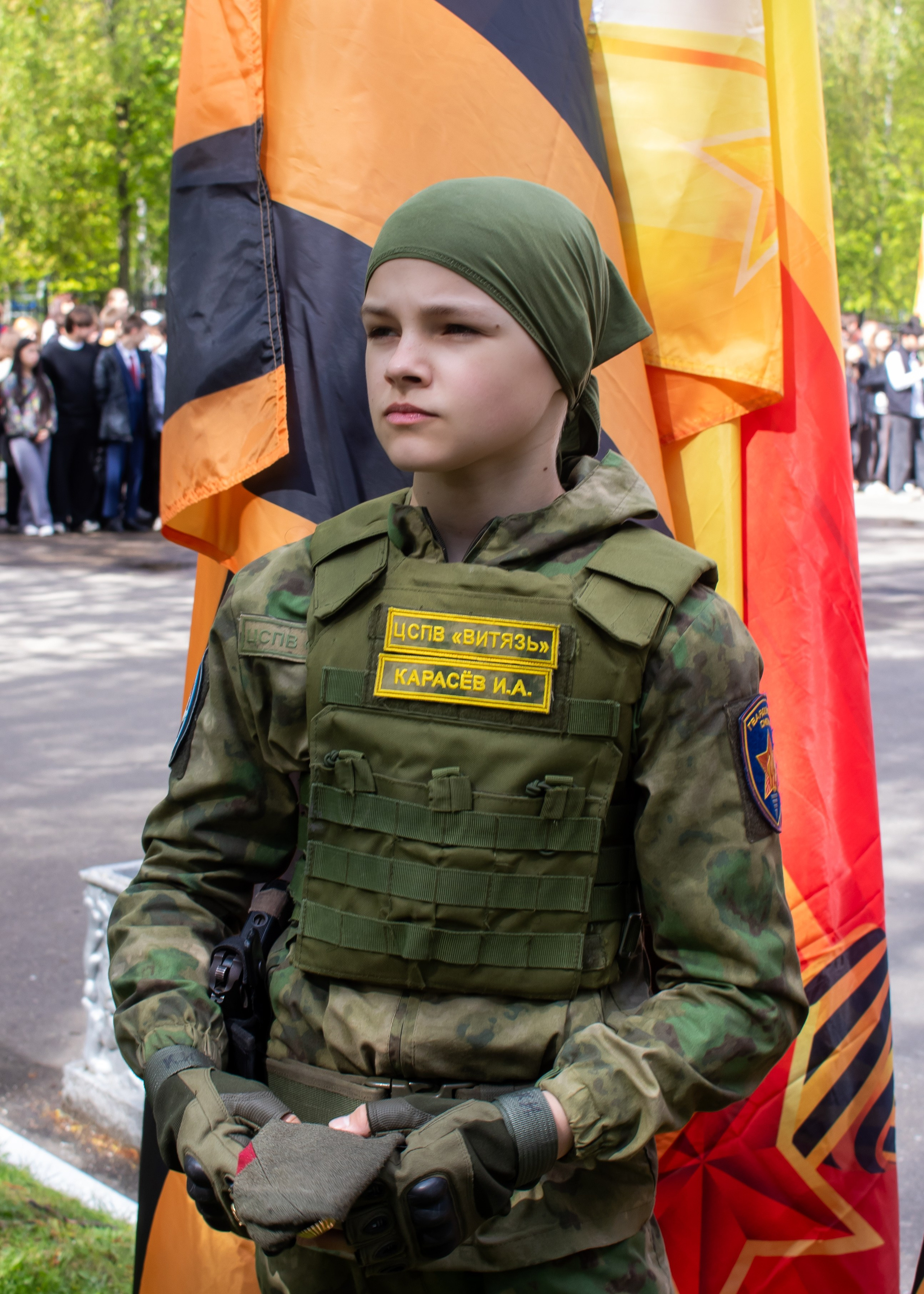 Красногорский колледж Торжественное мероприятие "Ура Победа" Красногорск выступление показательной группы ВСК ВЕПРЬ