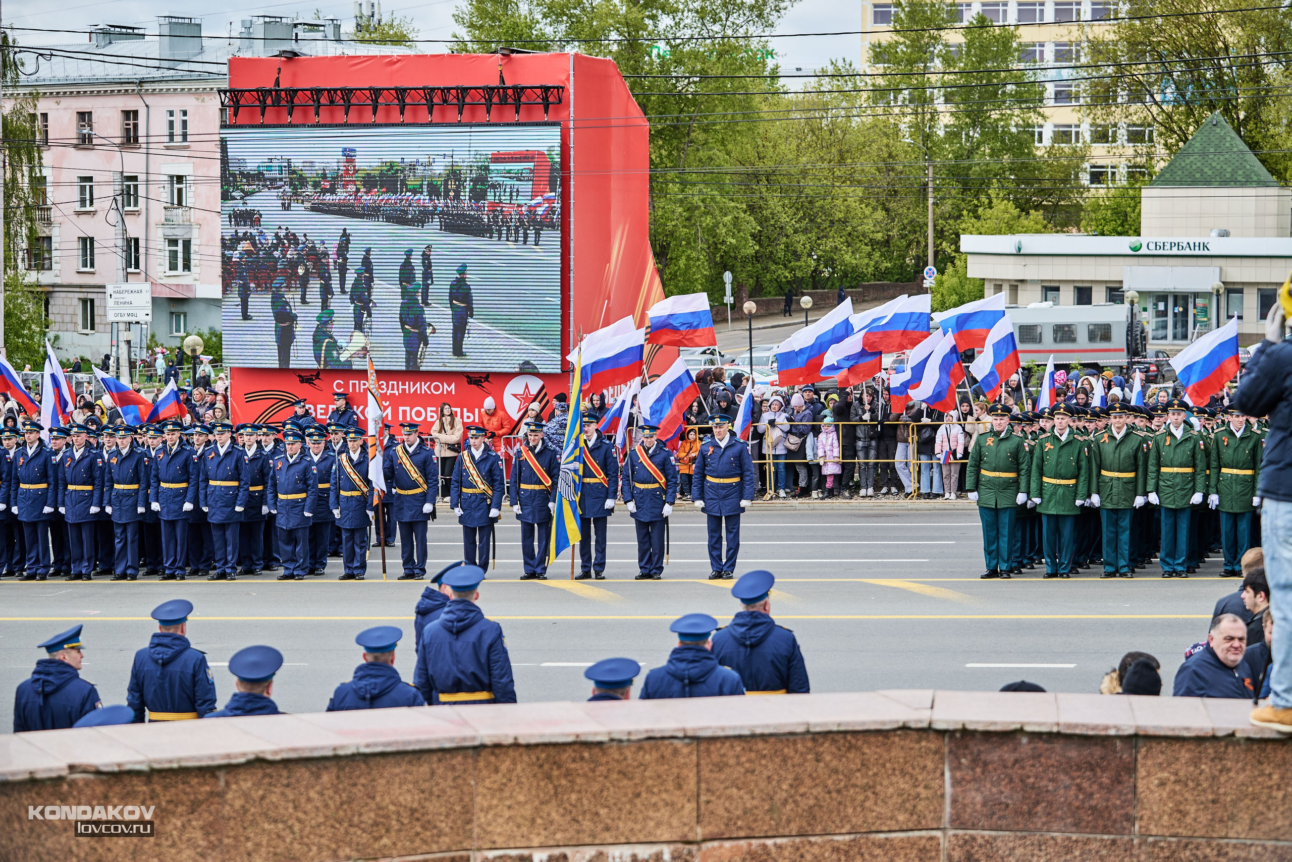 Парад в честь празднования День Победы 9 мая 2024 года в городе Иваново