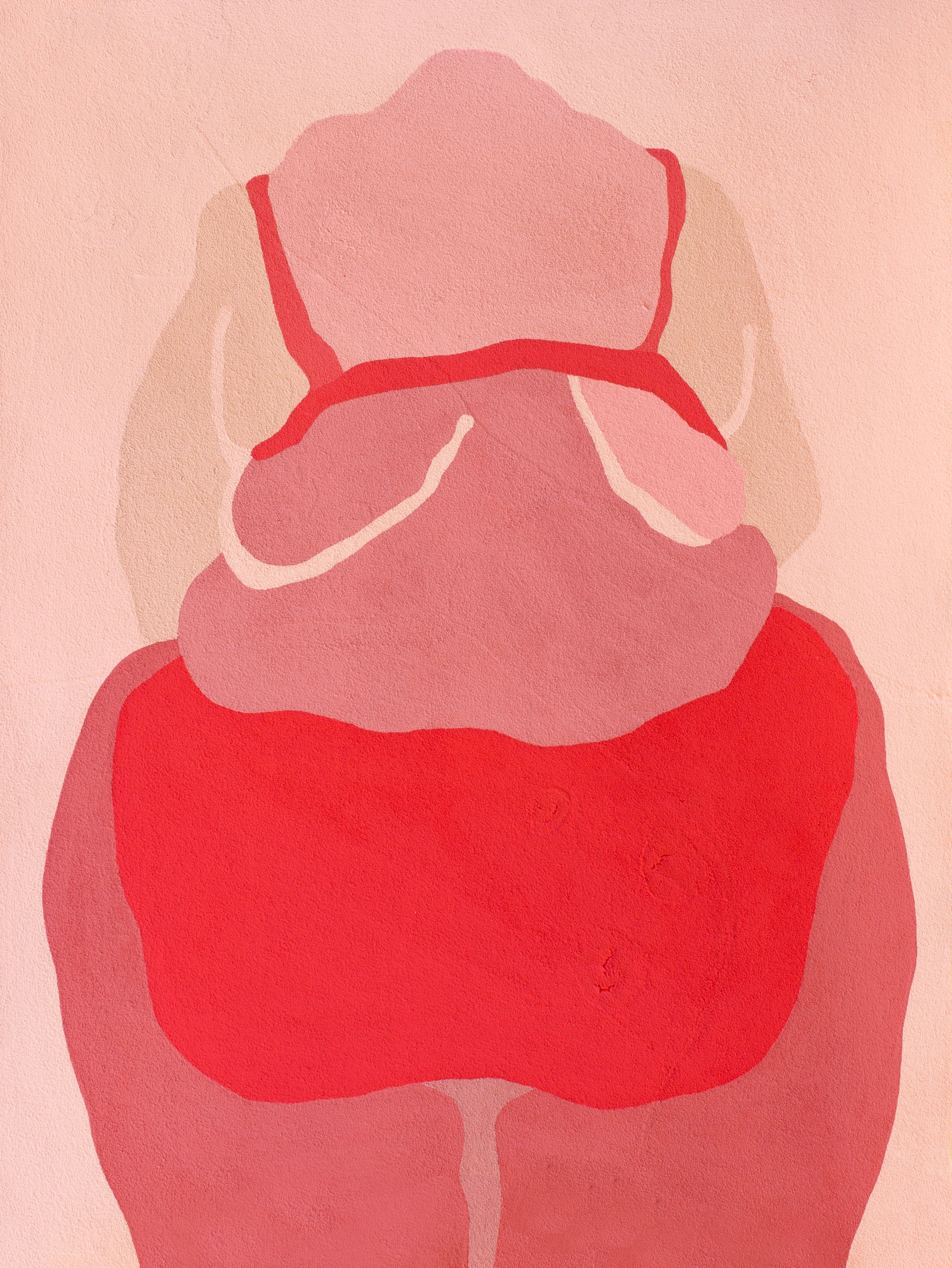 ШЕСТНАДЦАТАЯ бумага, манка, гуашь, колеровочная паста 60х80 см 2020 г 25.000 р