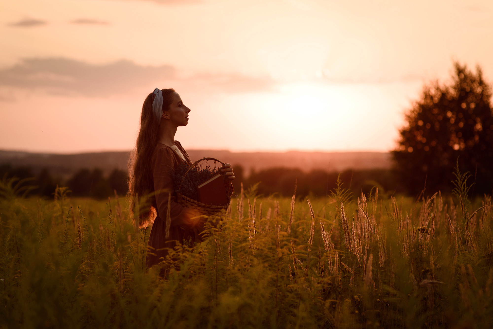 Летняя прогулка на закате для Насти и Златочки. Семейный и женский фотограф Красноярск Екатерина Пусенкова
