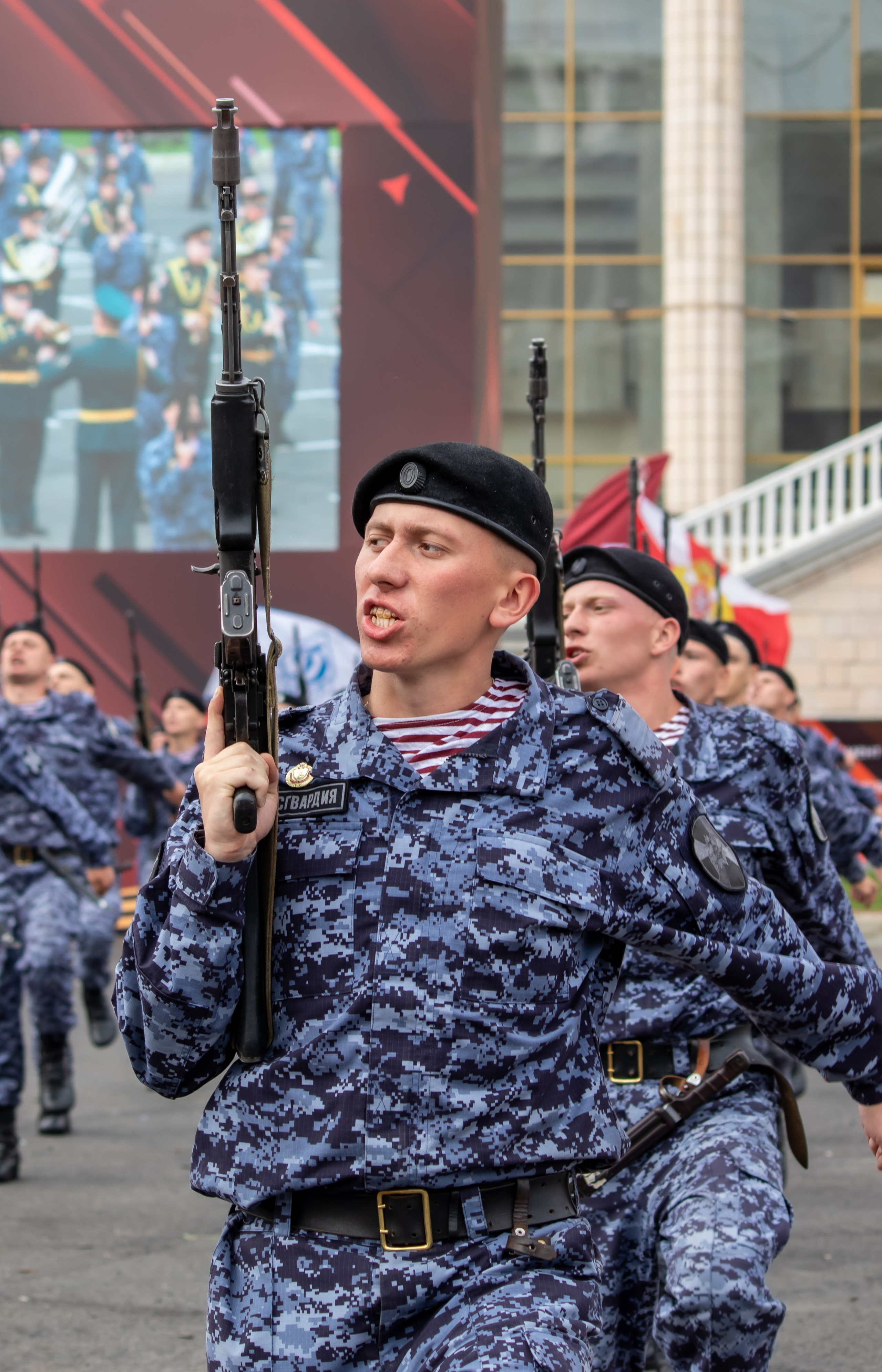 Военно-спортивный фестиваль Росгвардии в Лужниках
