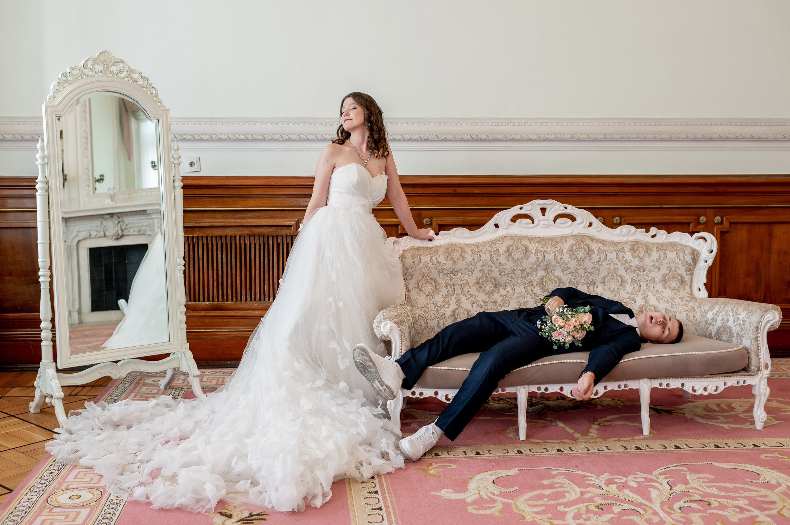 Зажигательная и динамичная свадебная фотосессия Анастасии и Максима. Портретный, семейный и свадебный фотограф в Санкт-Петербурге и в Пушкине Ширяев Денис