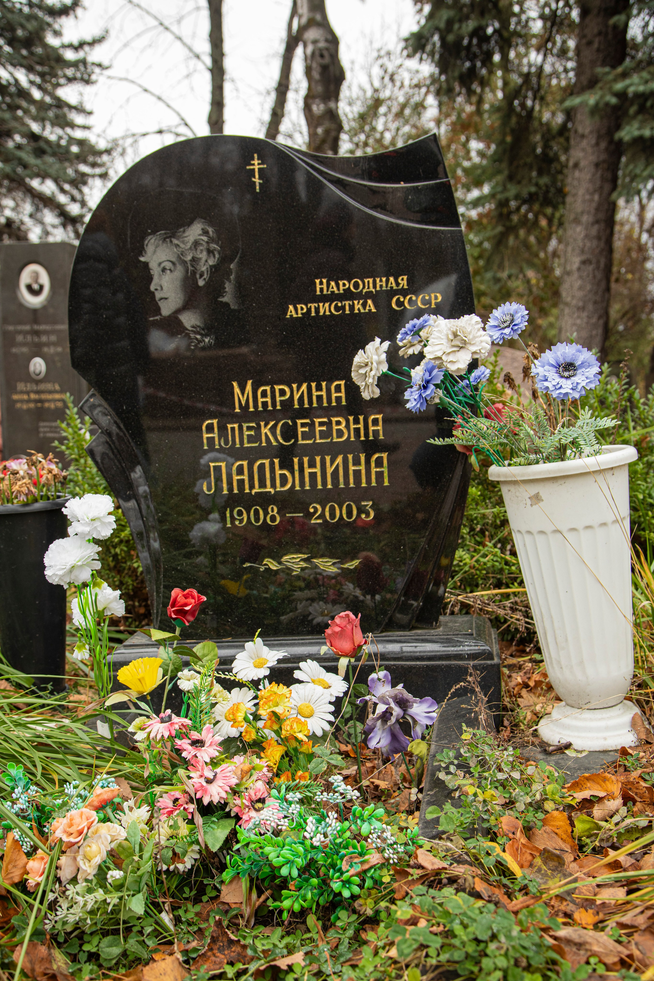 Осенняя прогулка по Новодевичьему кладбищу. Фотограф Сергей Ловкий