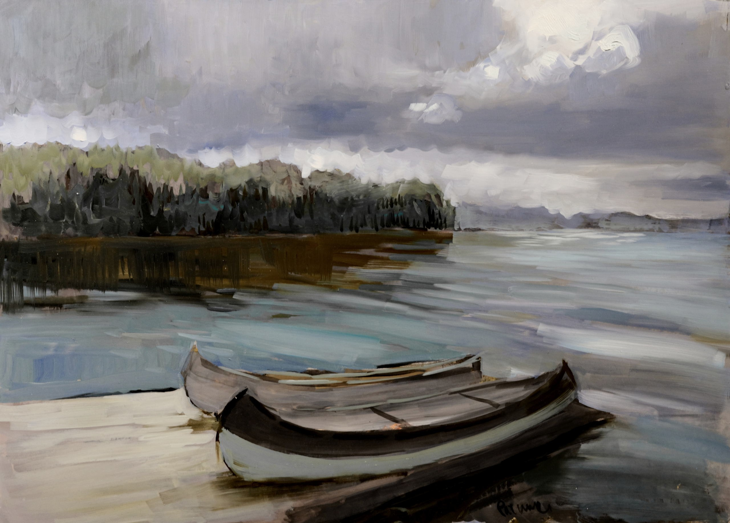 2026. Paintings by the artist Sergey Ratchin