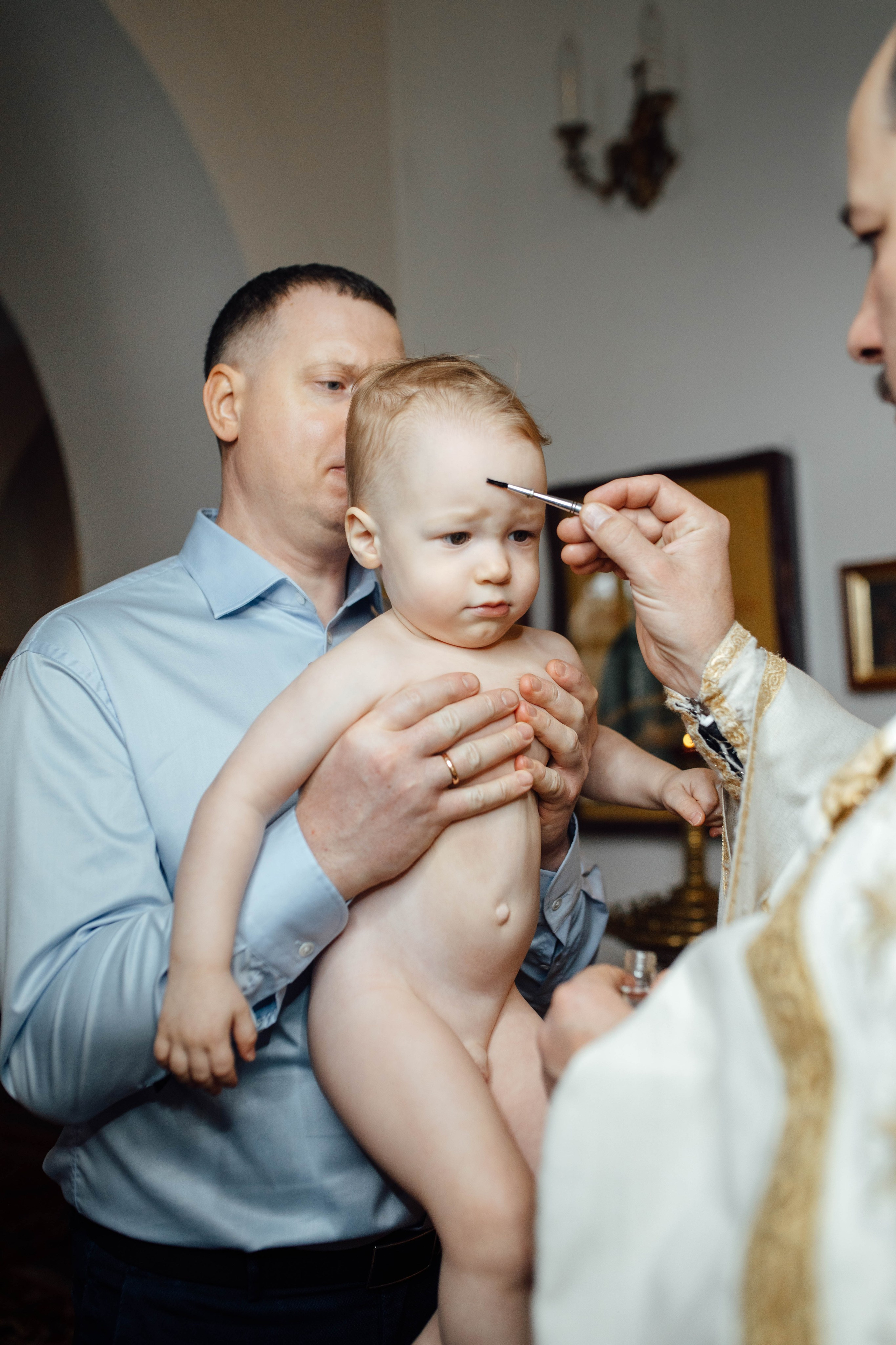 Крещение Лёвы, храм Вознесения Господня, 08.02.2025