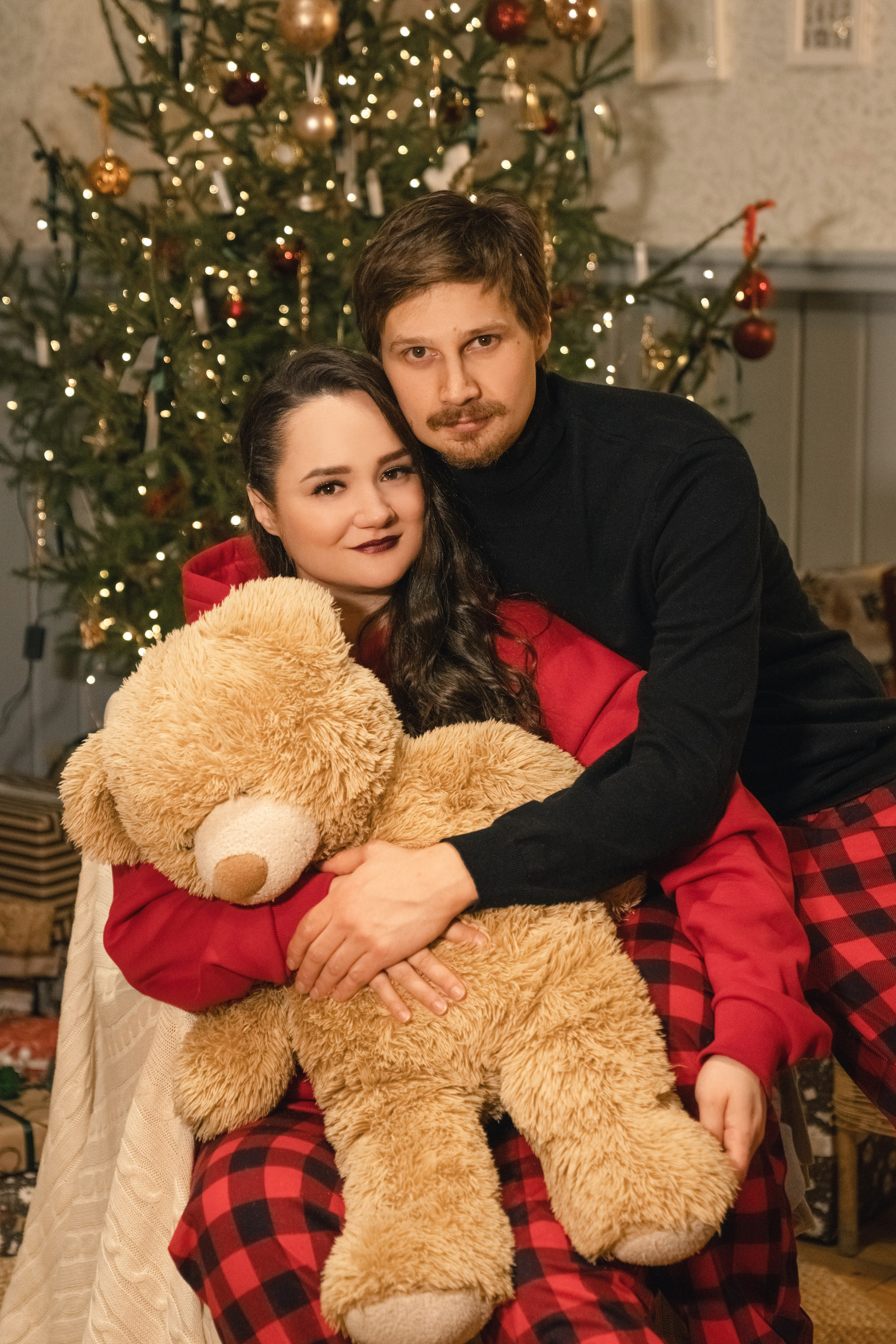 Семейная новогодняя фотоистория Полины и Андрея. Свадебный и семейный фотограф в Санкт-Петербурге Олеся Еремеева