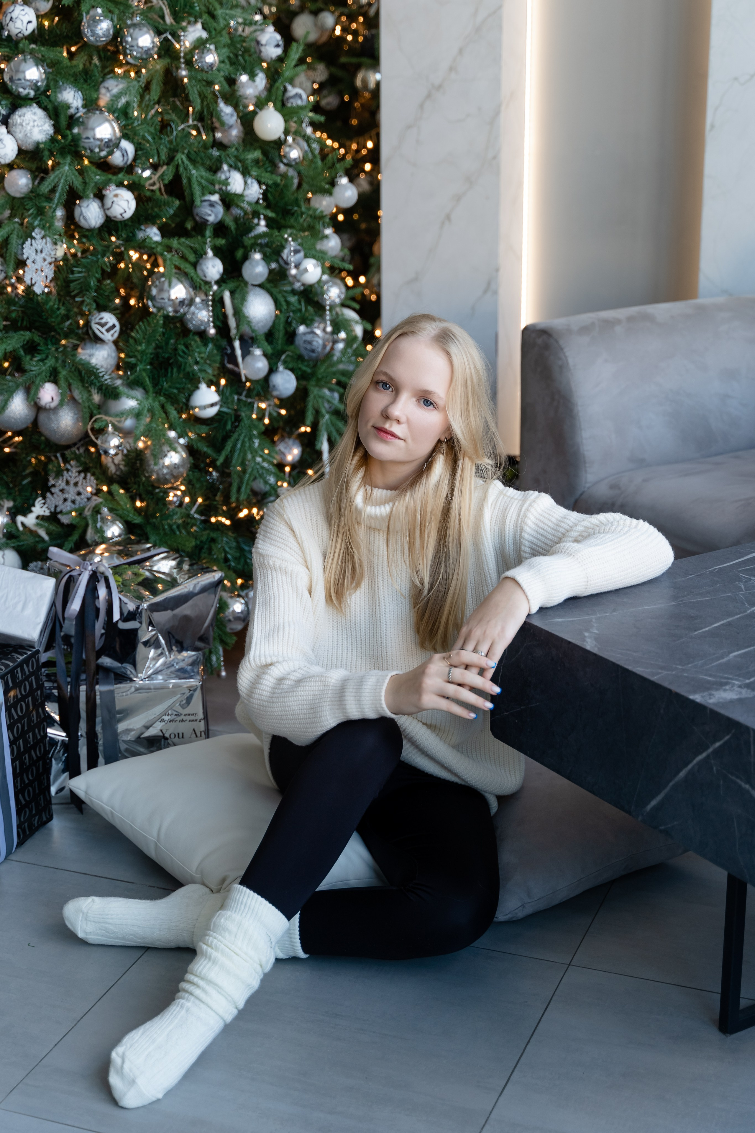 Новогодняя фотосессия для семьи Марины и Виталия. Свадебный и семейный фотограф в Санкт-Петербурге Олеся Еремеева