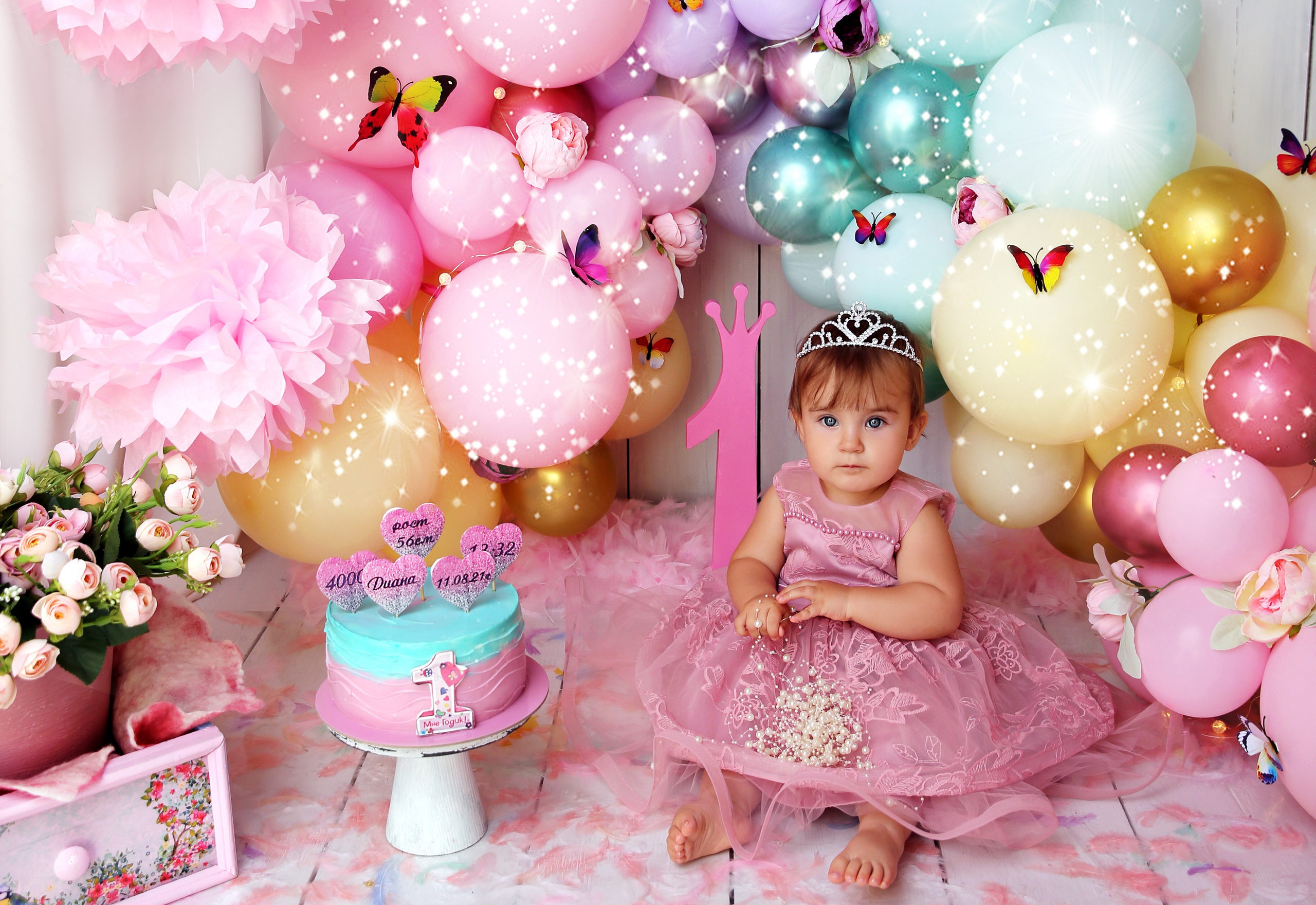 Фотосессия ГОДОВАСИЕ. Фотограф новорожденных, детей до года и беременных в Симферополе