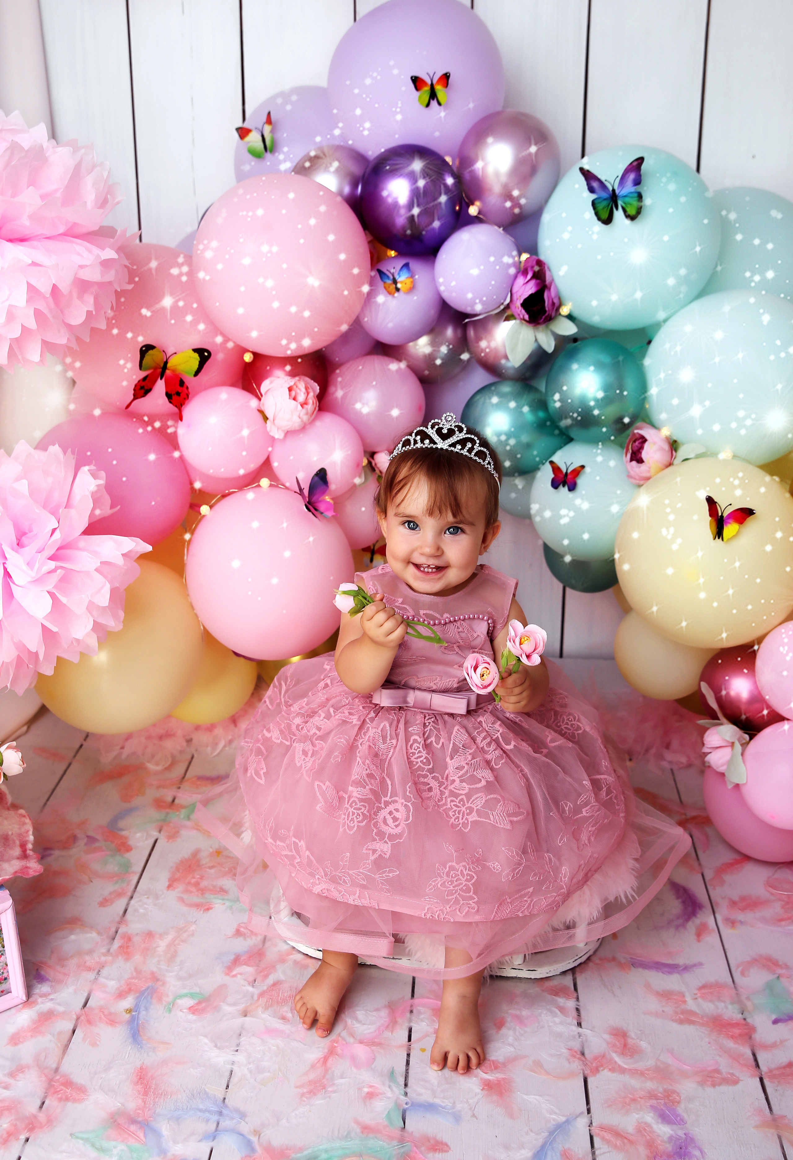 Фотосессия ГОДОВАСИЕ. Фотограф новорожденных, детей до года и беременных в Симферополе