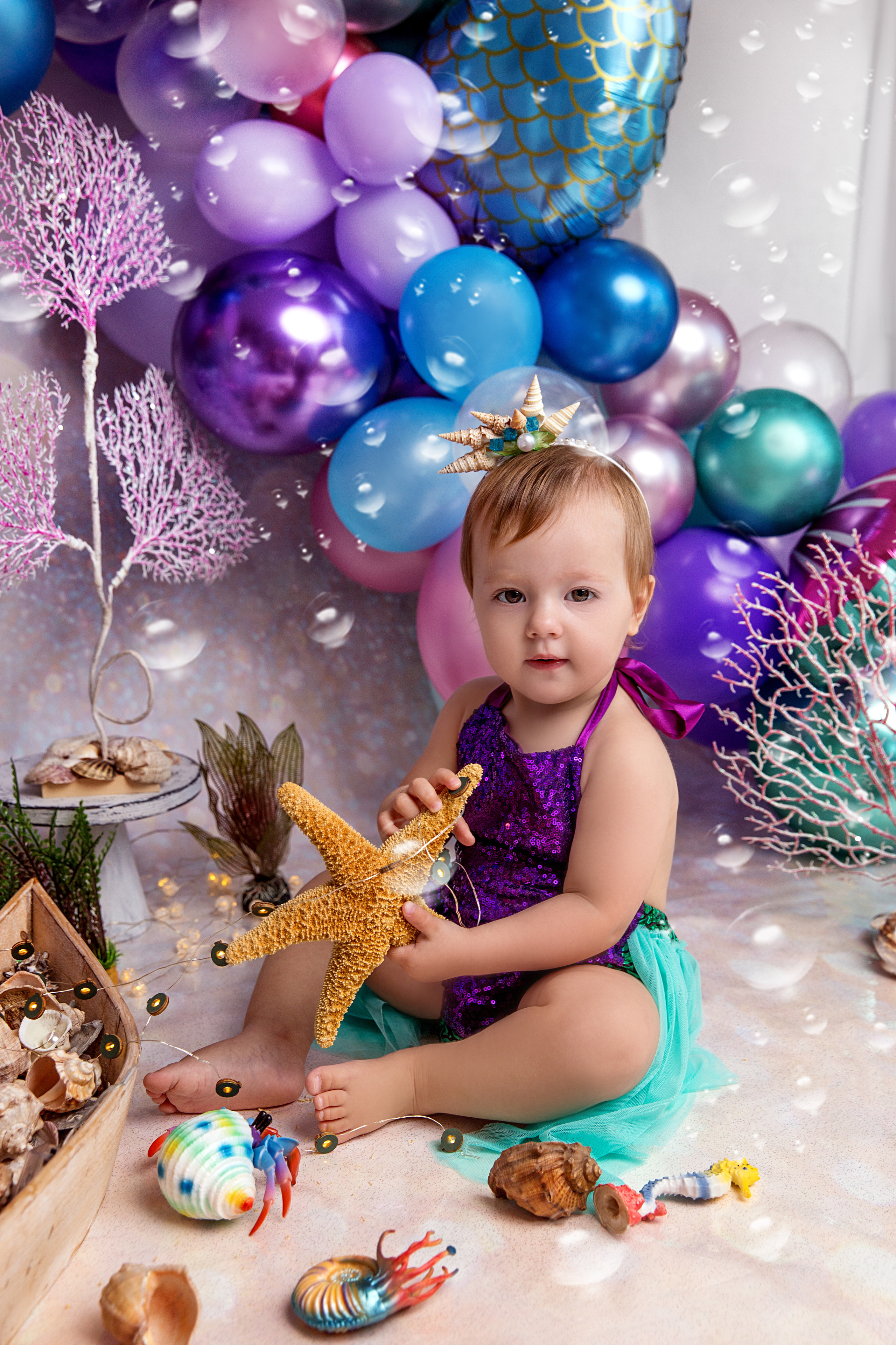 Фотосессия ГОДОВАСИЕ. Фотограф новорожденных, детей до года и беременных в Симферополе