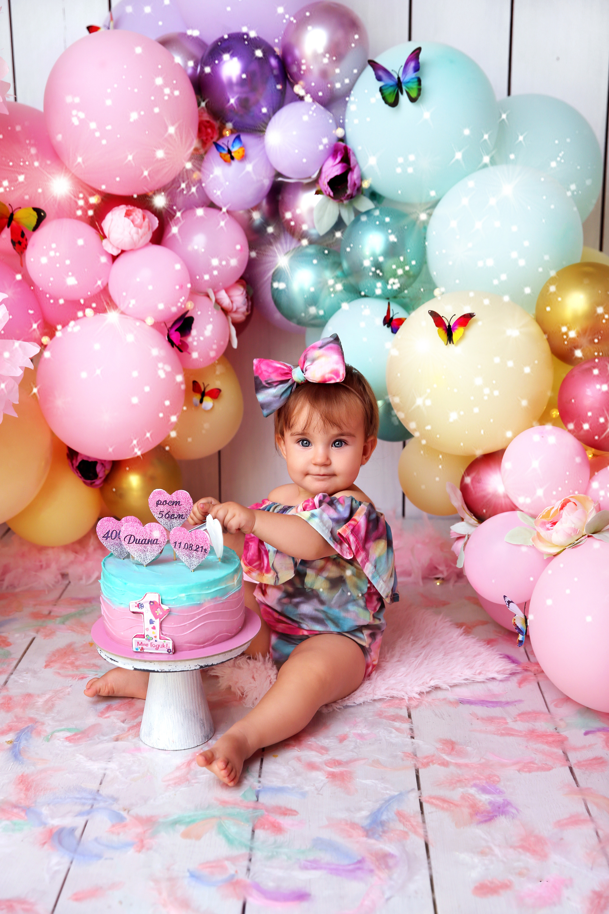 Фотосессия ГОДОВАСИЕ. Фотограф новорожденных, детей до года и беременных в Симферополе