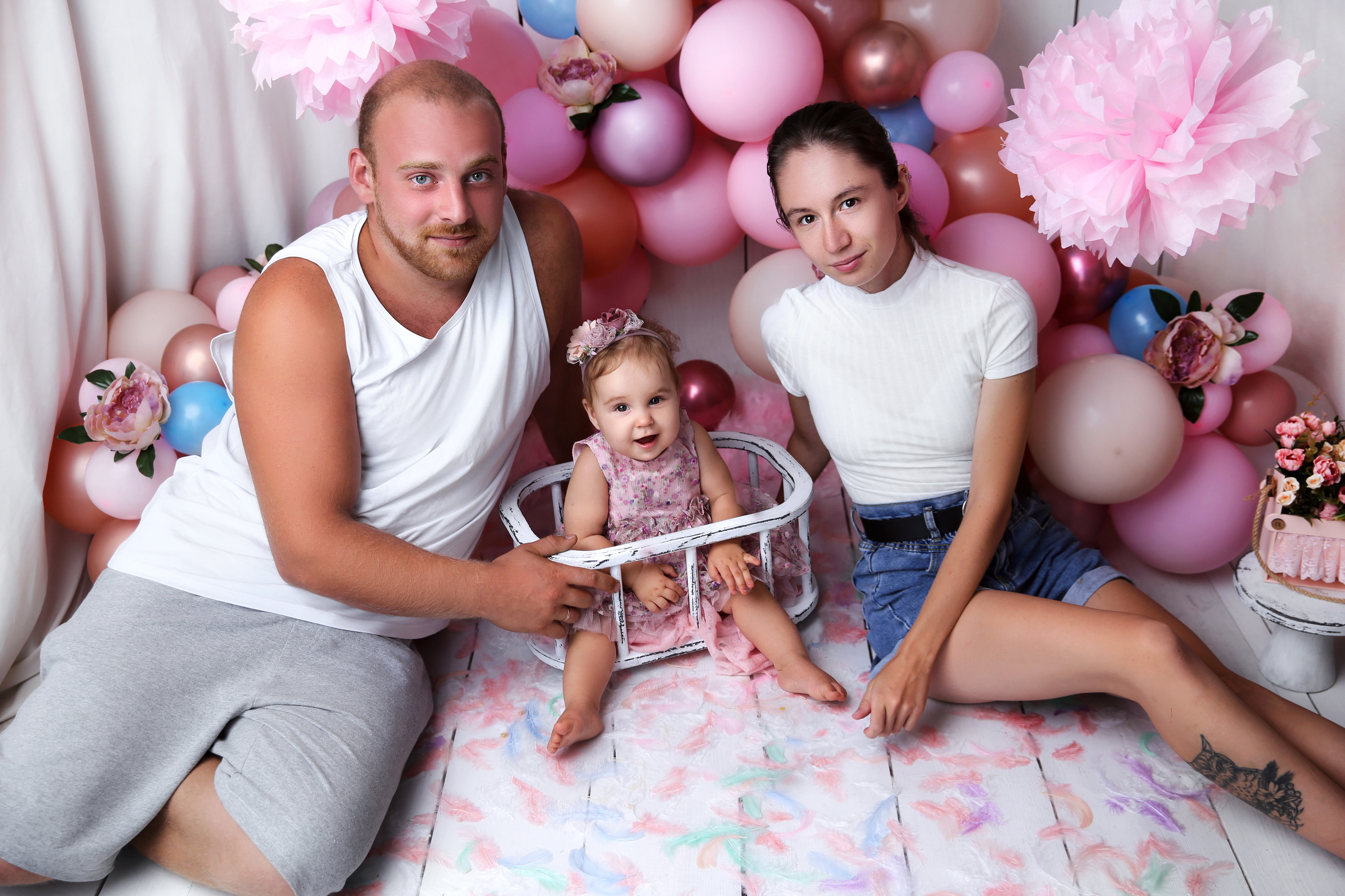 Фотосессия ГОДОВАСИЕ. Фотограф новорожденных, детей до года и беременных в Симферополе