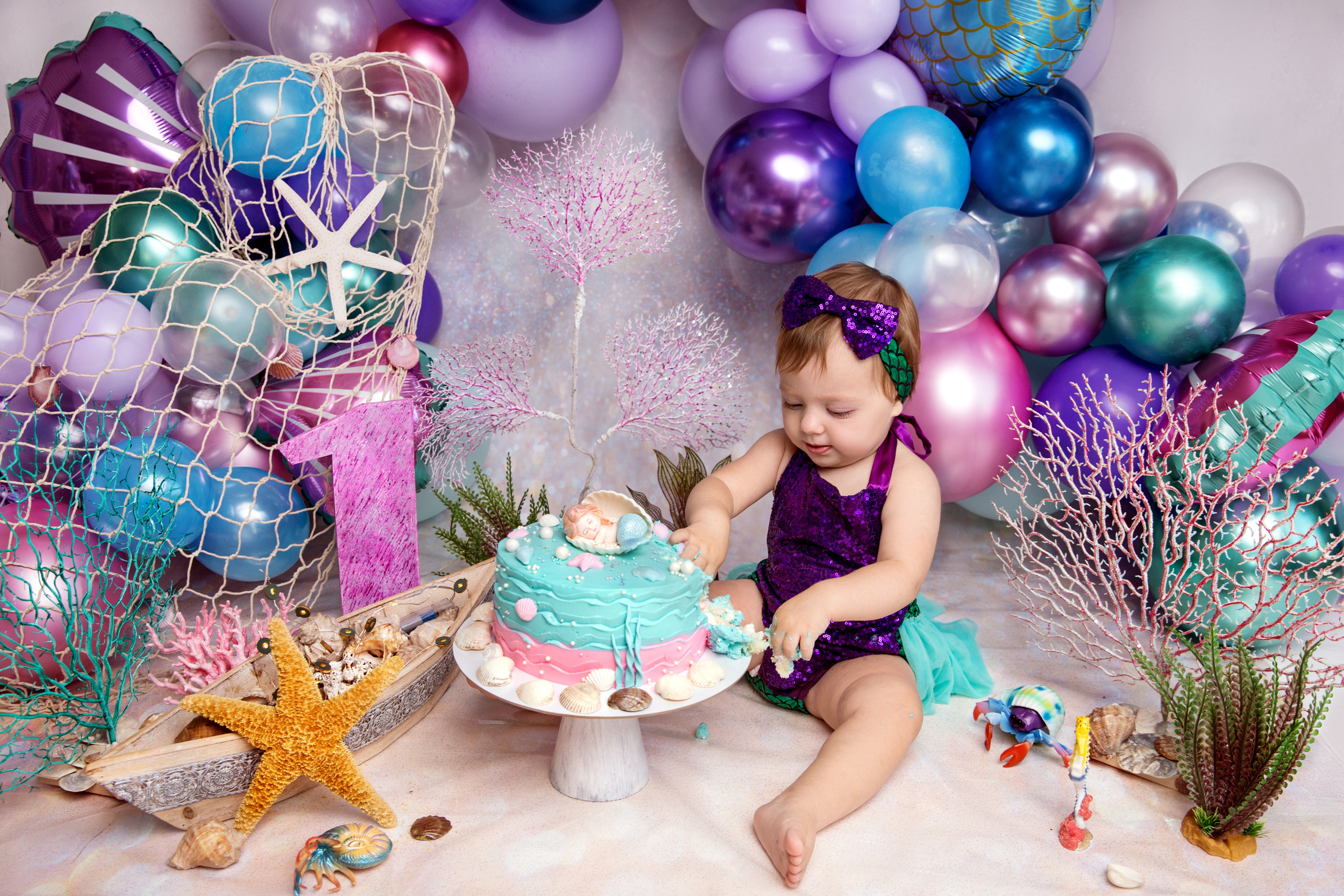 Фотосессия ГОДОВАСИЕ. Фотограф новорожденных, детей до года и беременных в Симферополе