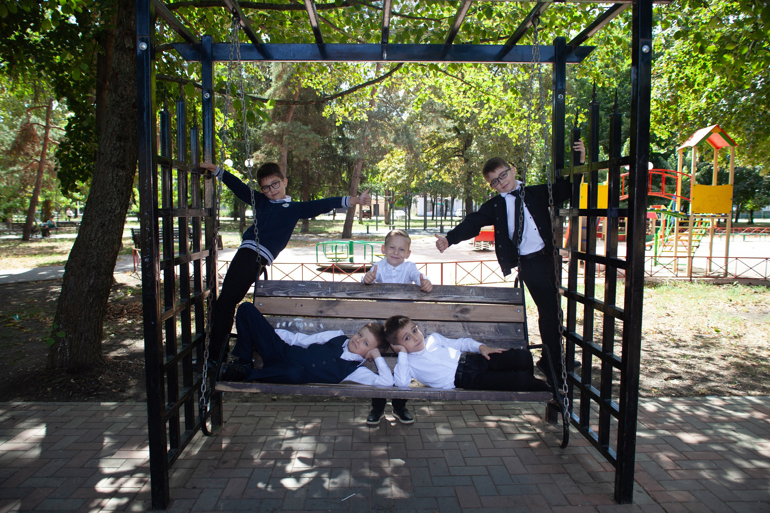 Фотодень в парке для первоклашек