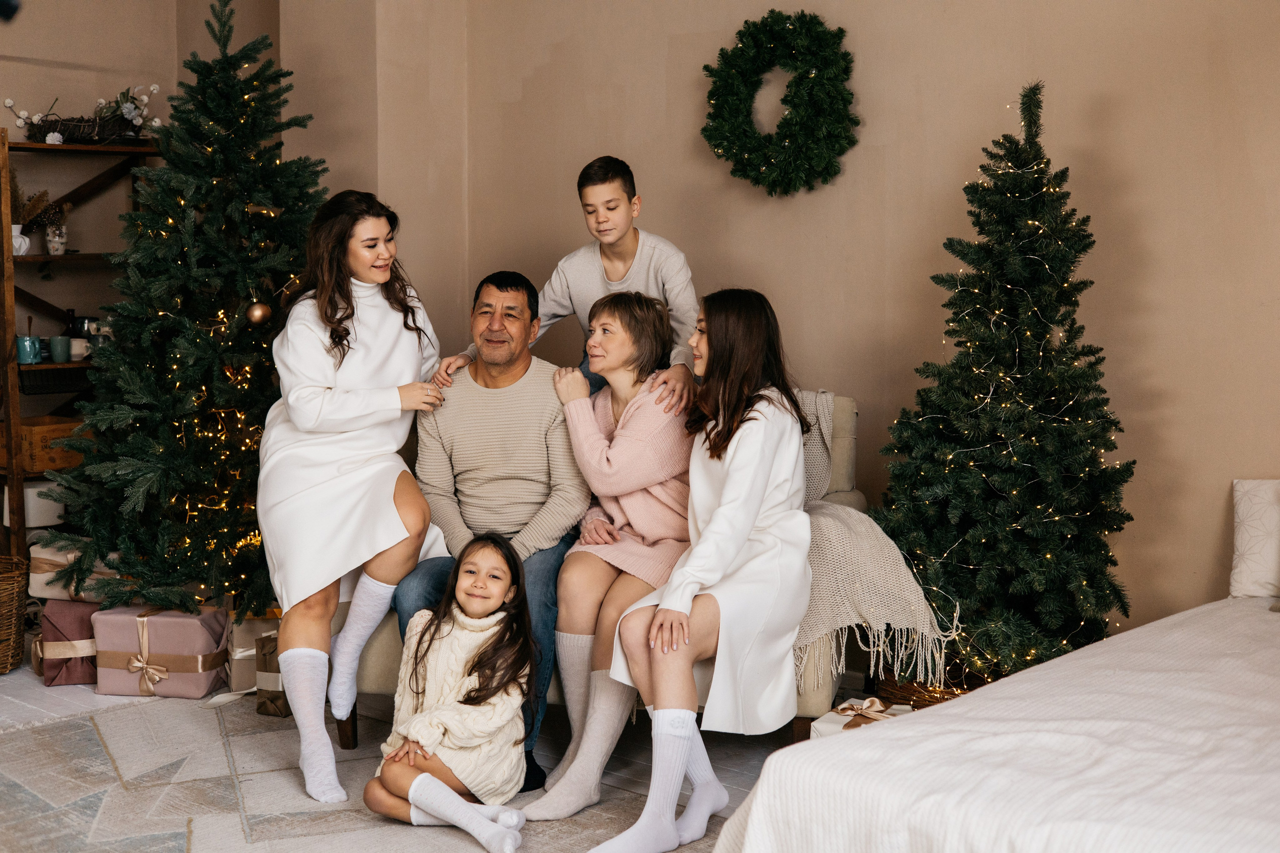 Алина с семьей НГ. Свадебный и семейный фотограф в Магнитогорске Катя Буряк