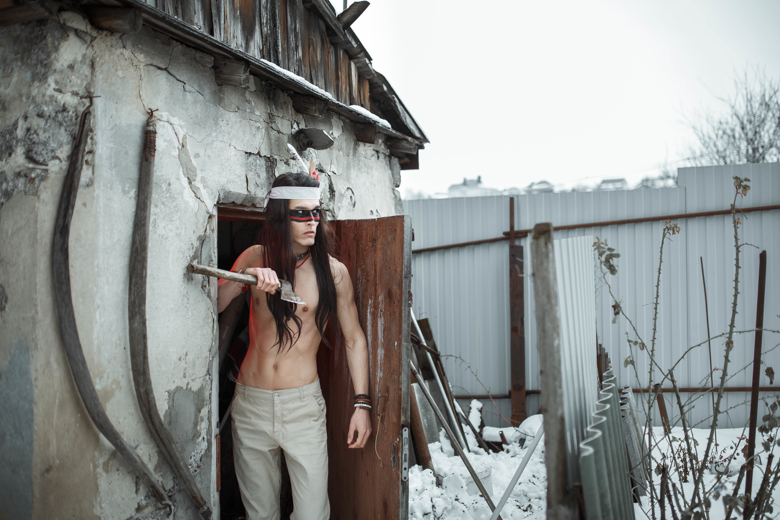 Творческая фотосессия "Индеец в ванне". Elena Yavorskaya Photography