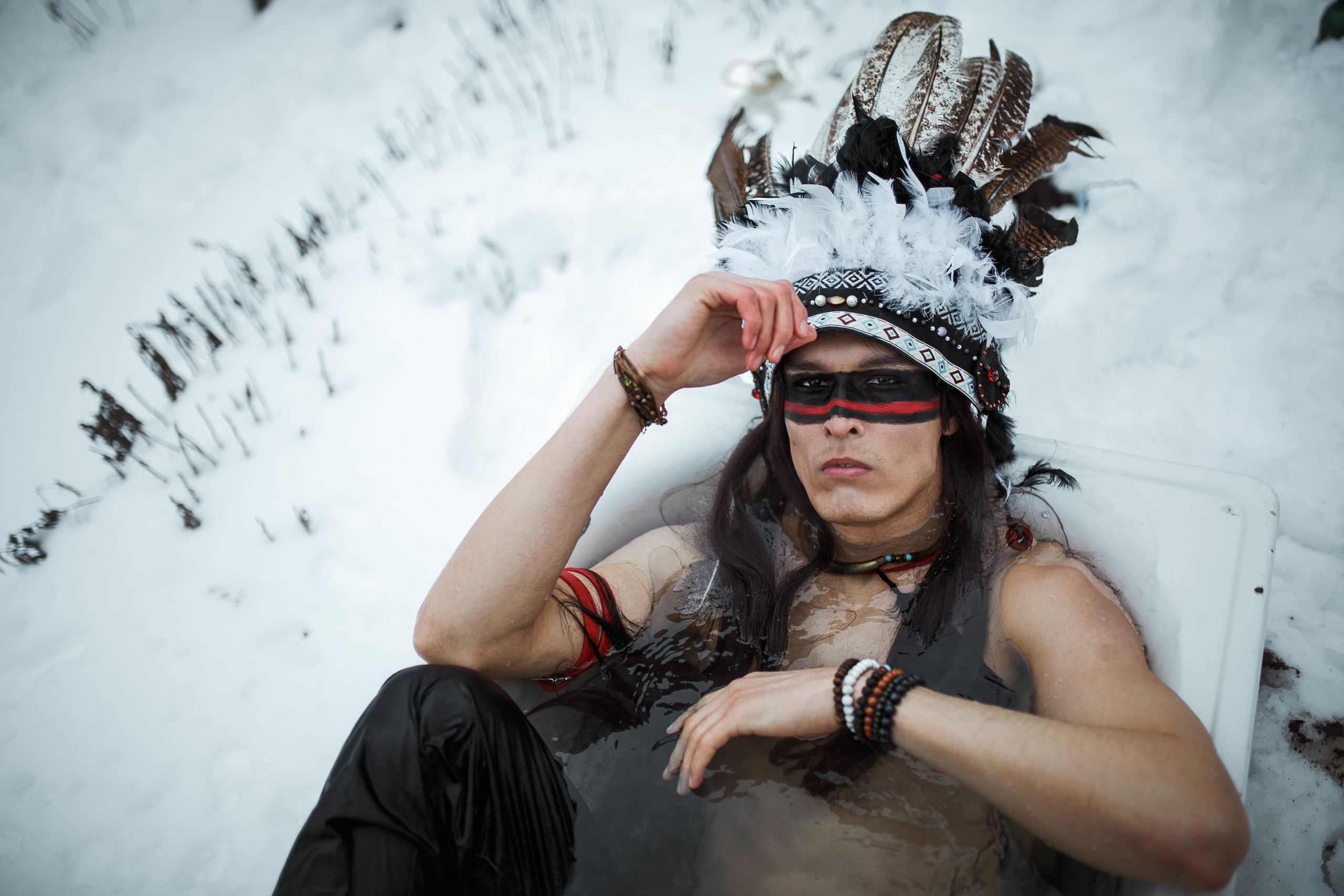 Творческая фотосессия "Индеец в ванне". Elena Yavorskaya Photography