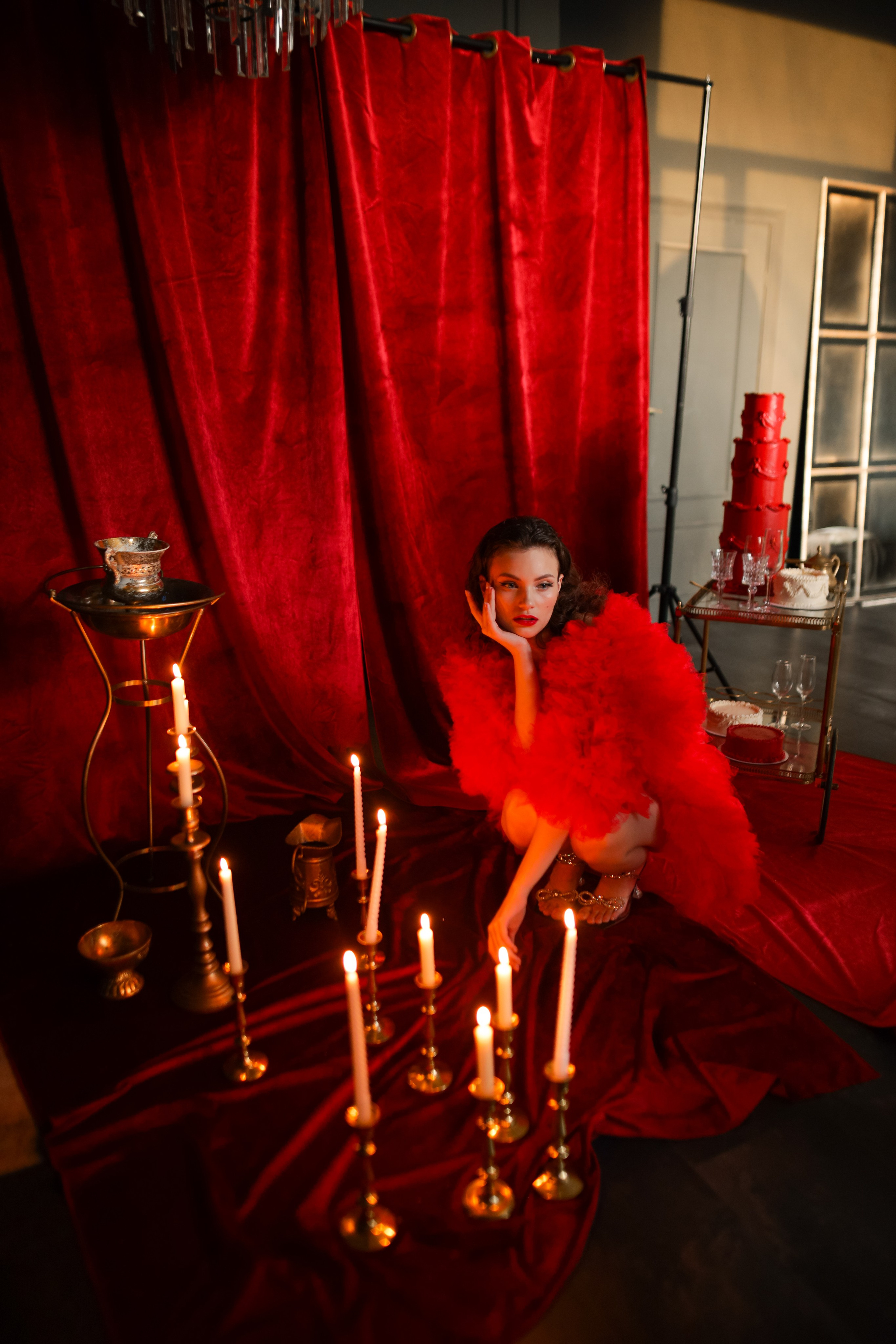 Роскошная Кристина и красный бархат. Свадебный фотограф Беларусь Ольга Козыренко