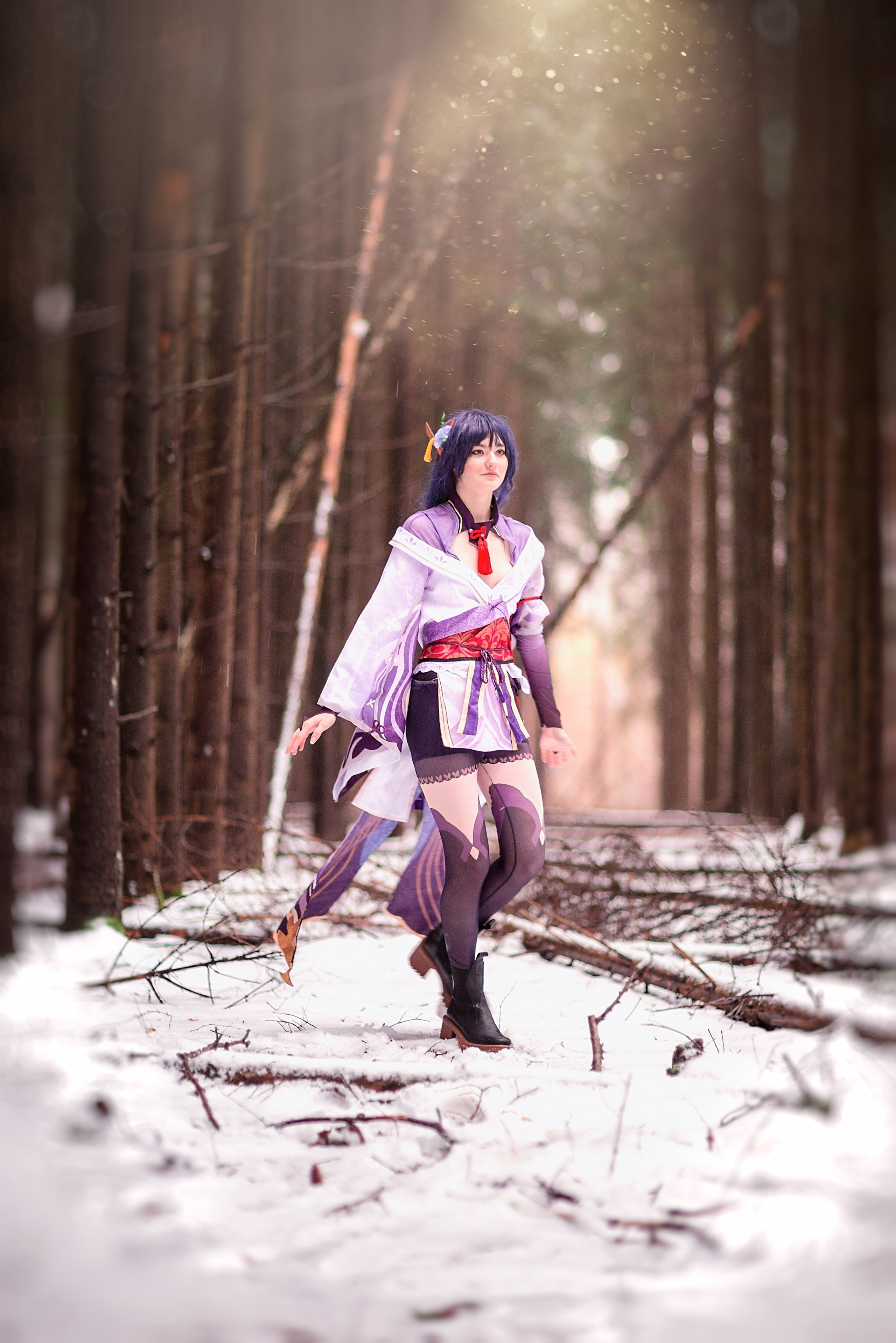 Аниме в зимнем лесу. Фотограф Москва — Серпухов — Таруса Ольга Кокеткина