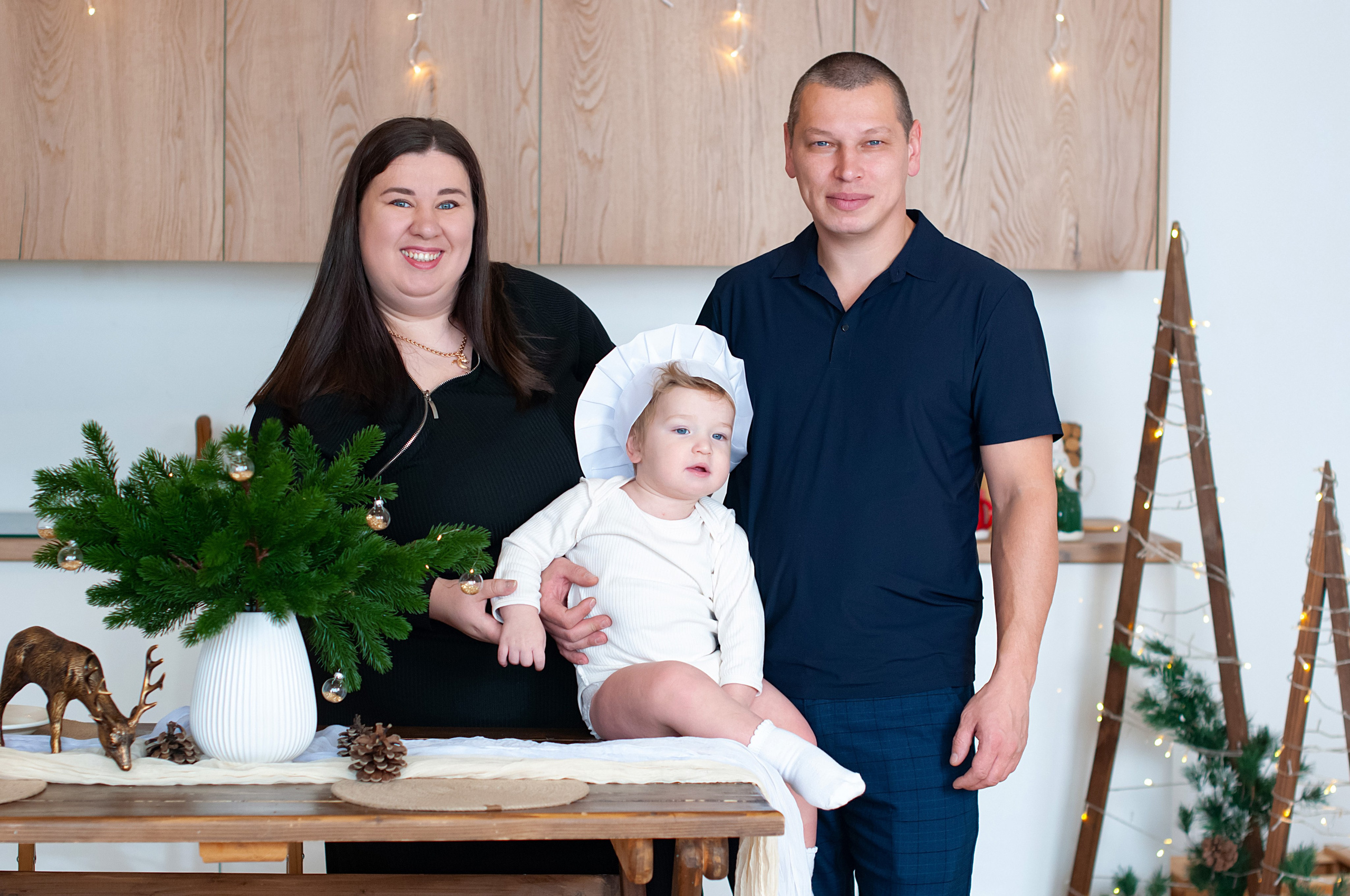 Новогодняя фотосессия семья Петрушиных. Фотограф в Хабаровске