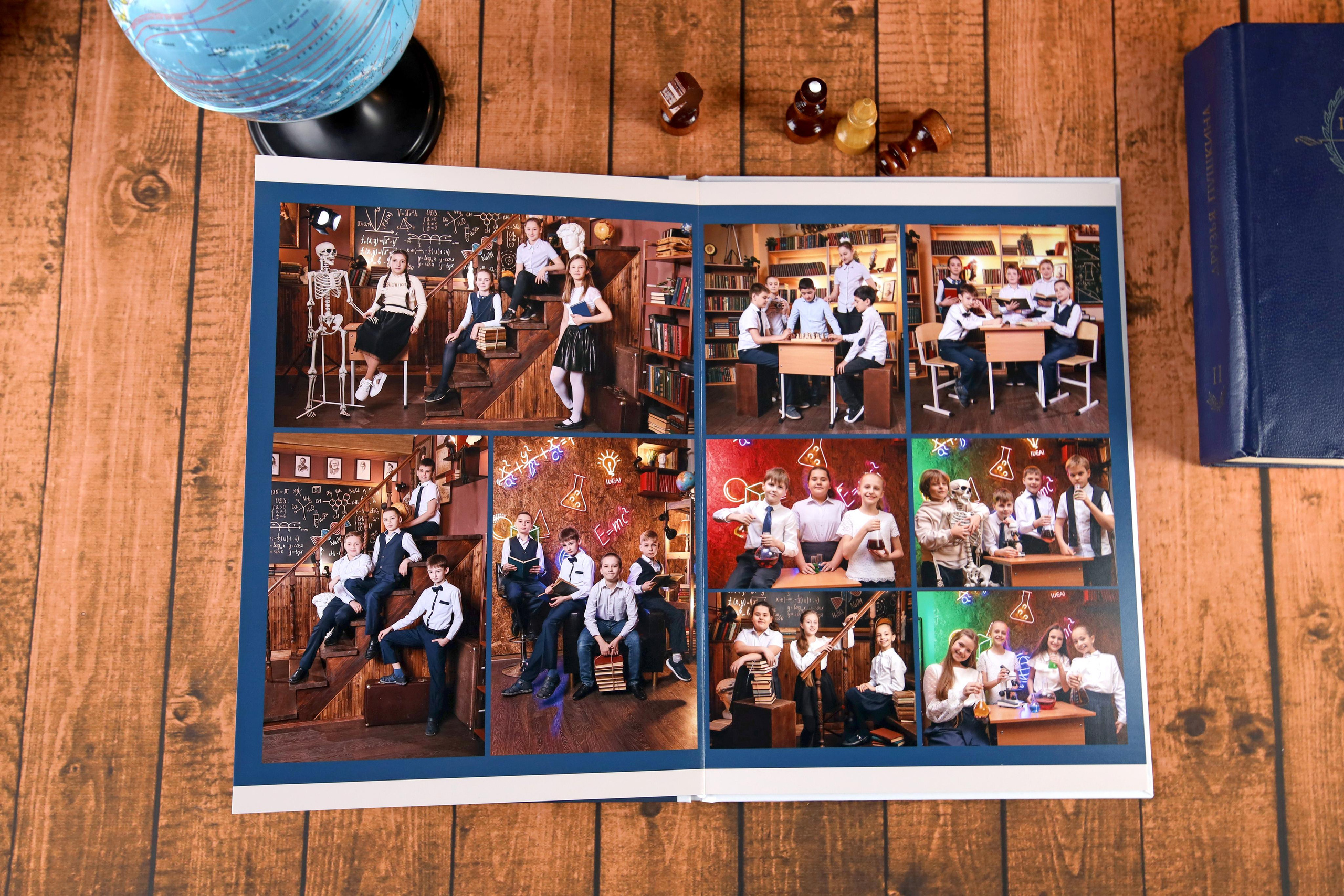 Традиционный фотоальбом для выпускника начальной школы. Выпускной альбом Новосибирск