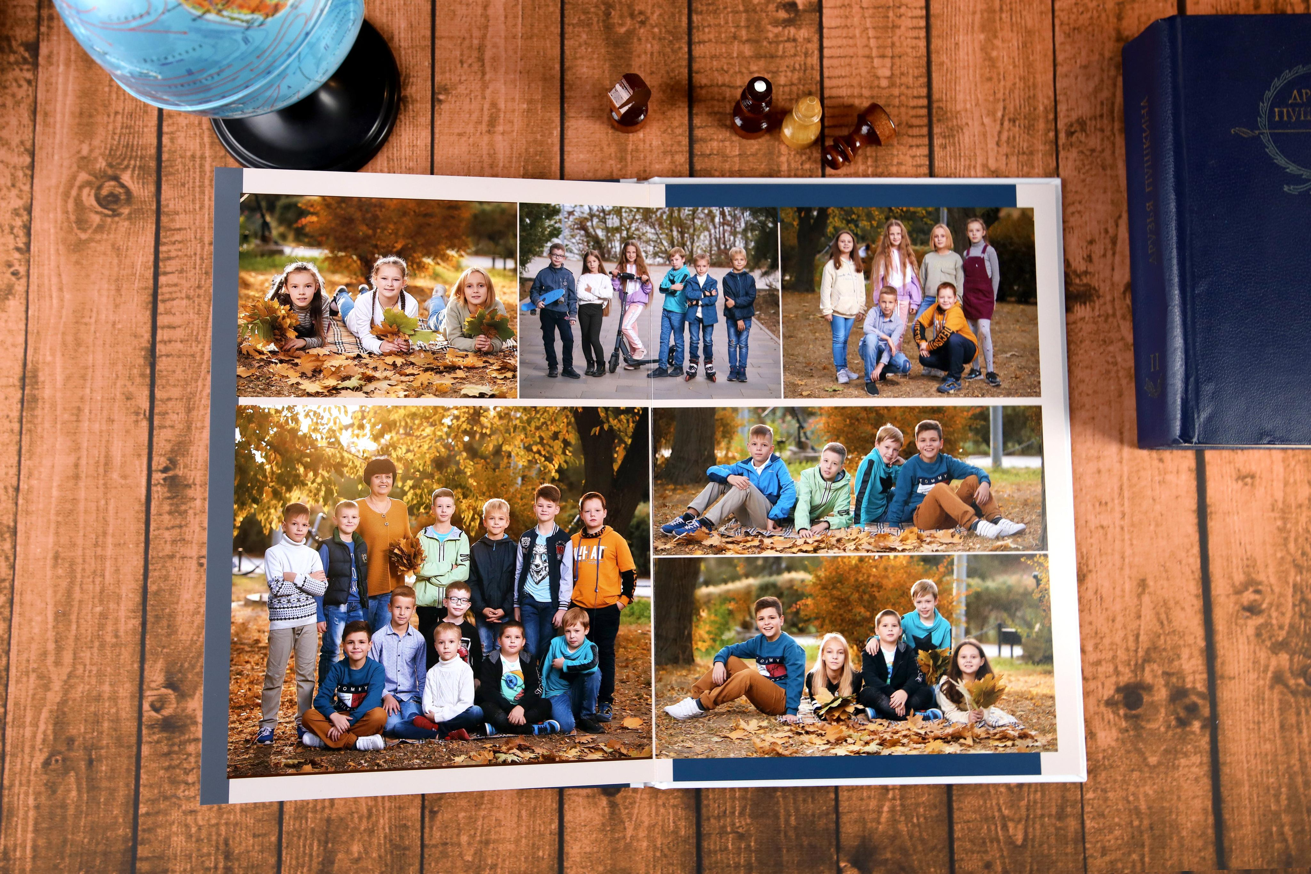 Традиционный фотоальбом для выпускника начальной школы. Выпускной альбом Новосибирск