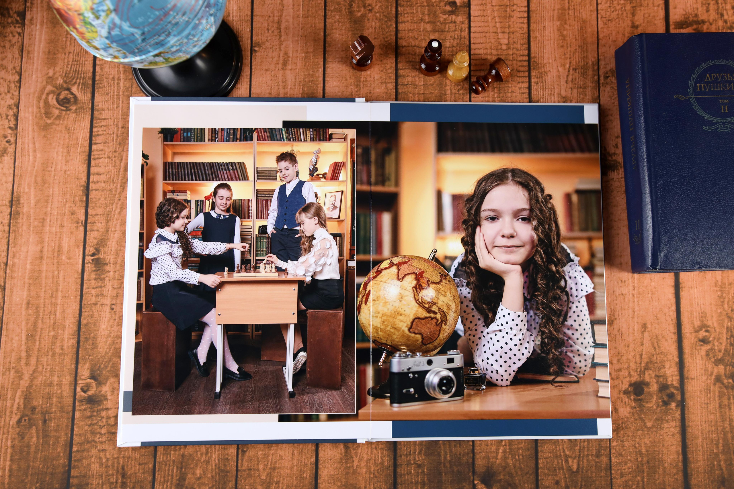 Традиционный фотоальбом для выпускника начальной школы. Выпускной альбом Новосибирск