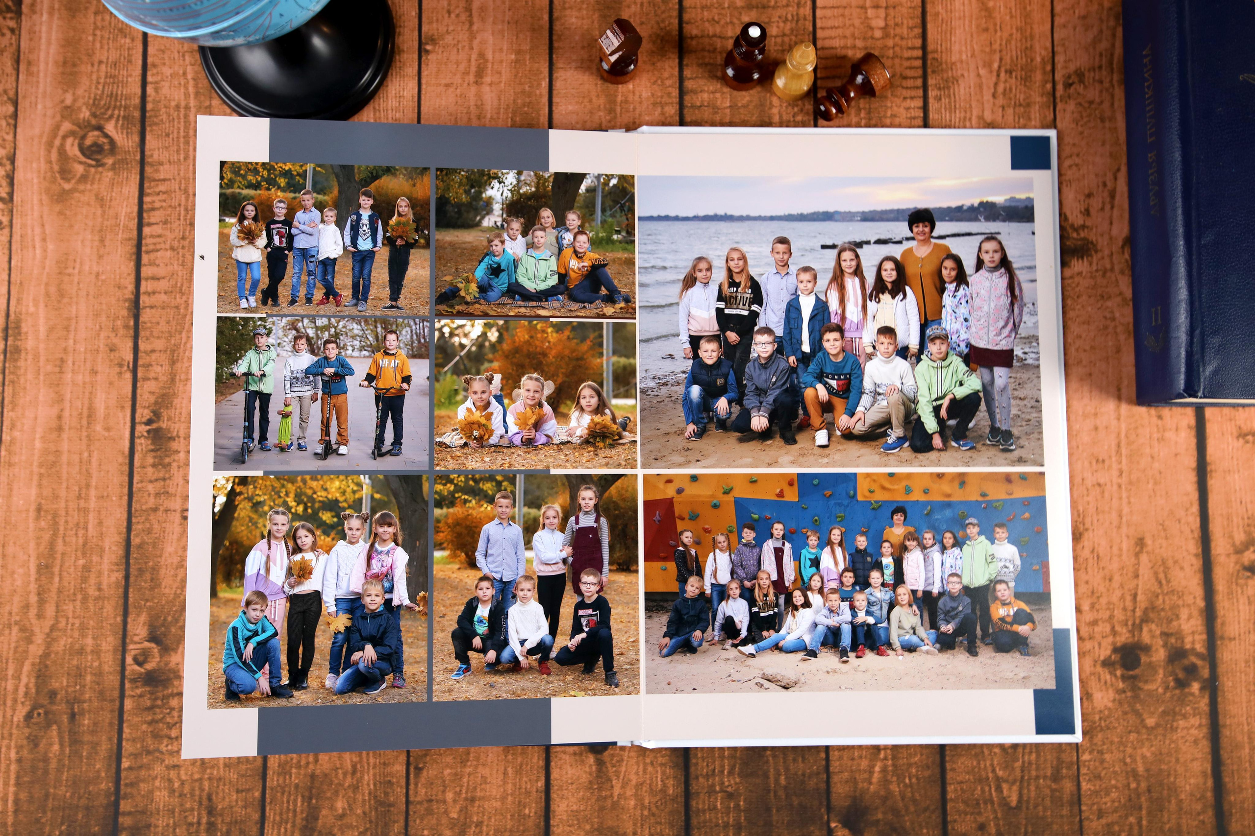 Традиционный фотоальбом для выпускника начальной школы. Выпускной альбом Новосибирск