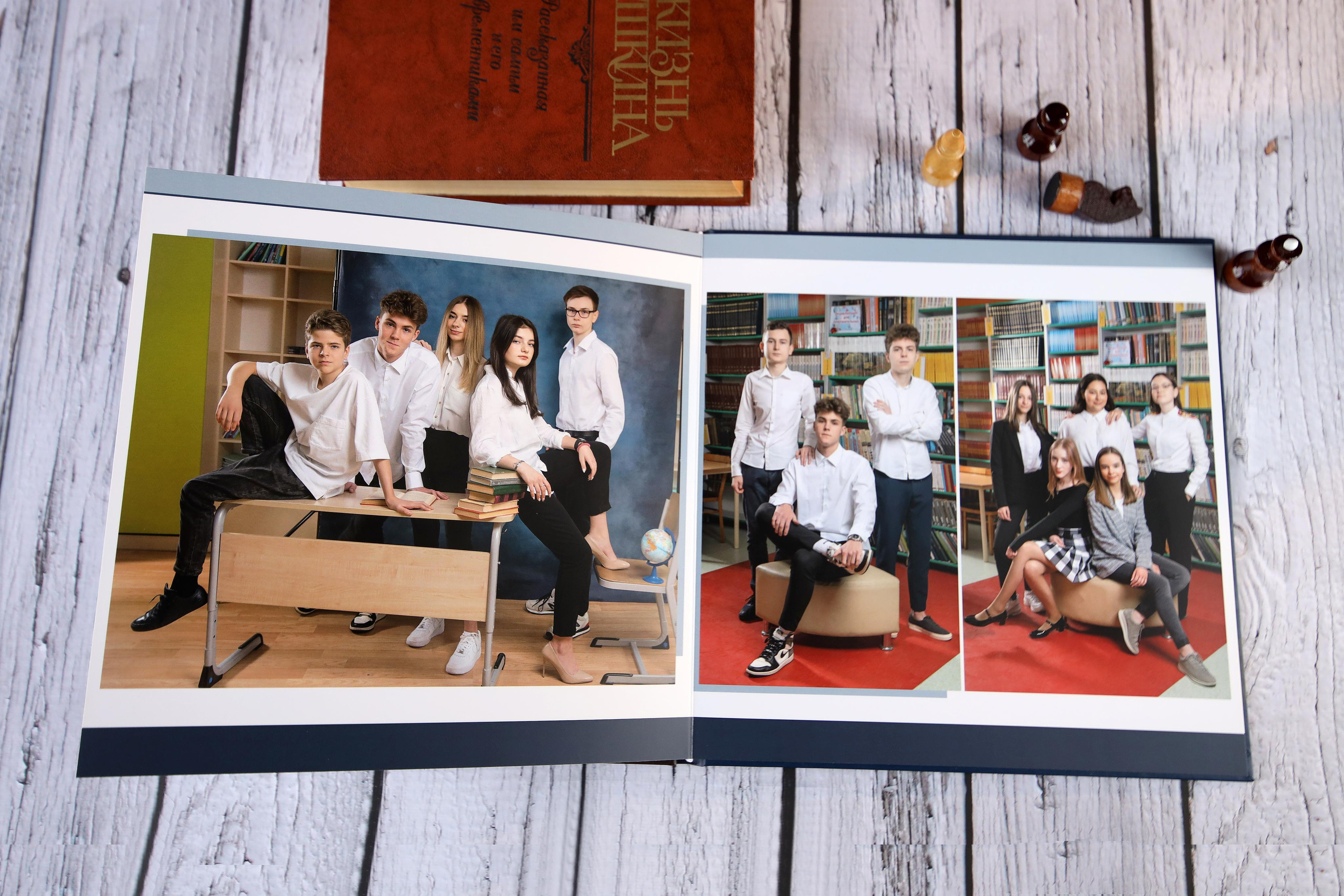 Красивая фотокнига выпускника старшей школы. Выпускной альбом Новосибирск