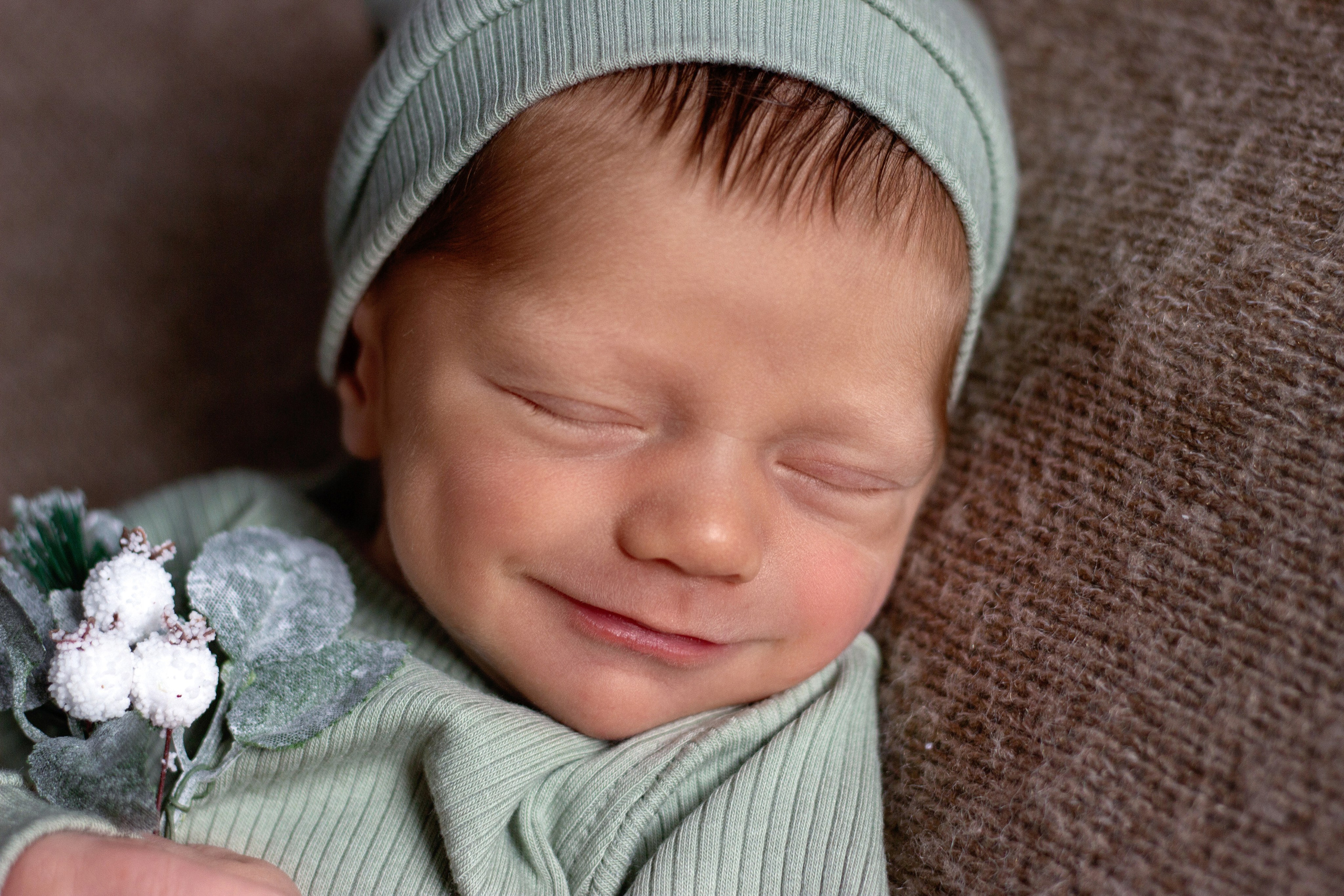 в коричнево-зеленых оттенках.