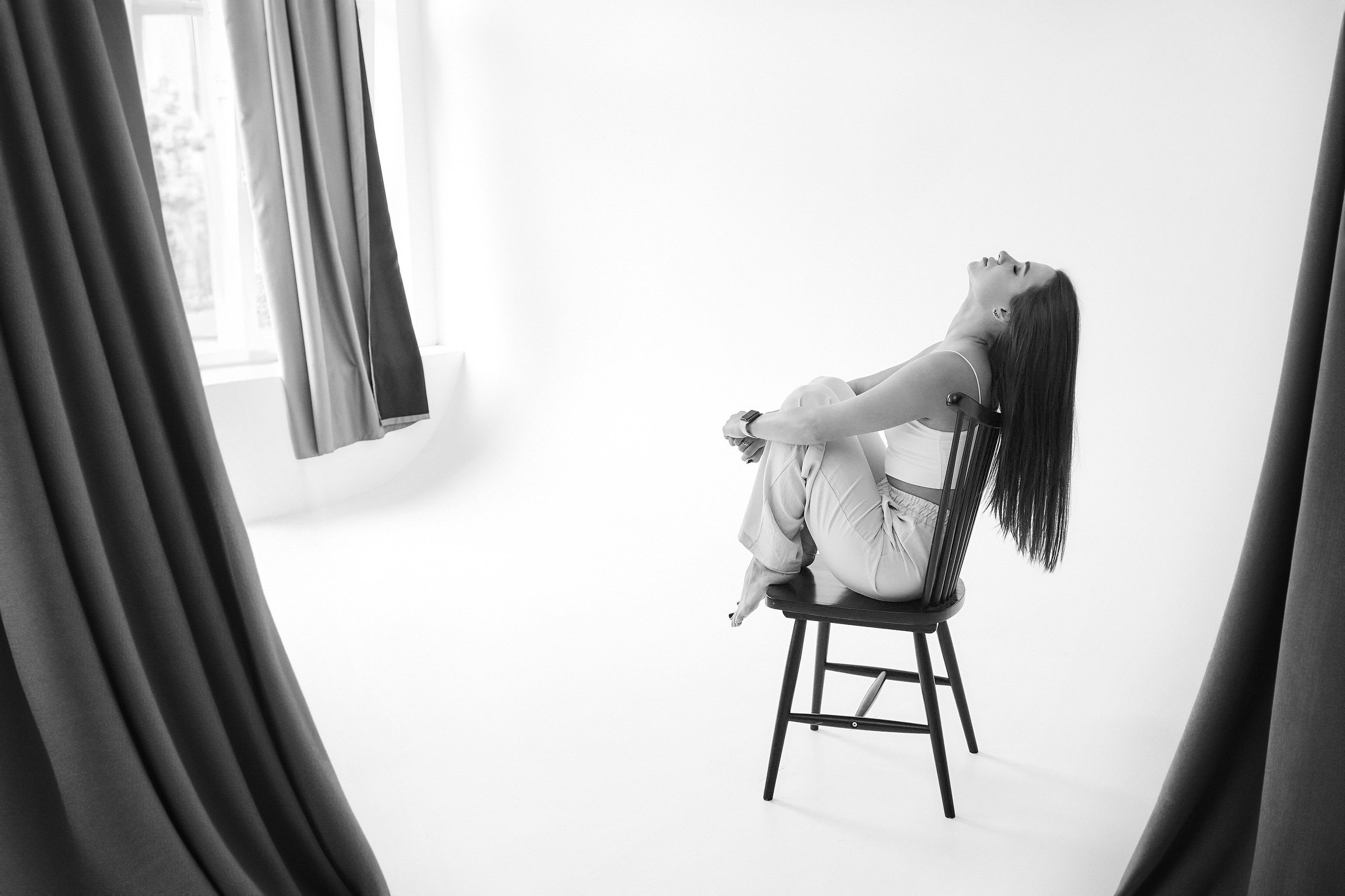 Позы для фотосессии. Красивый портрет девушки Самара