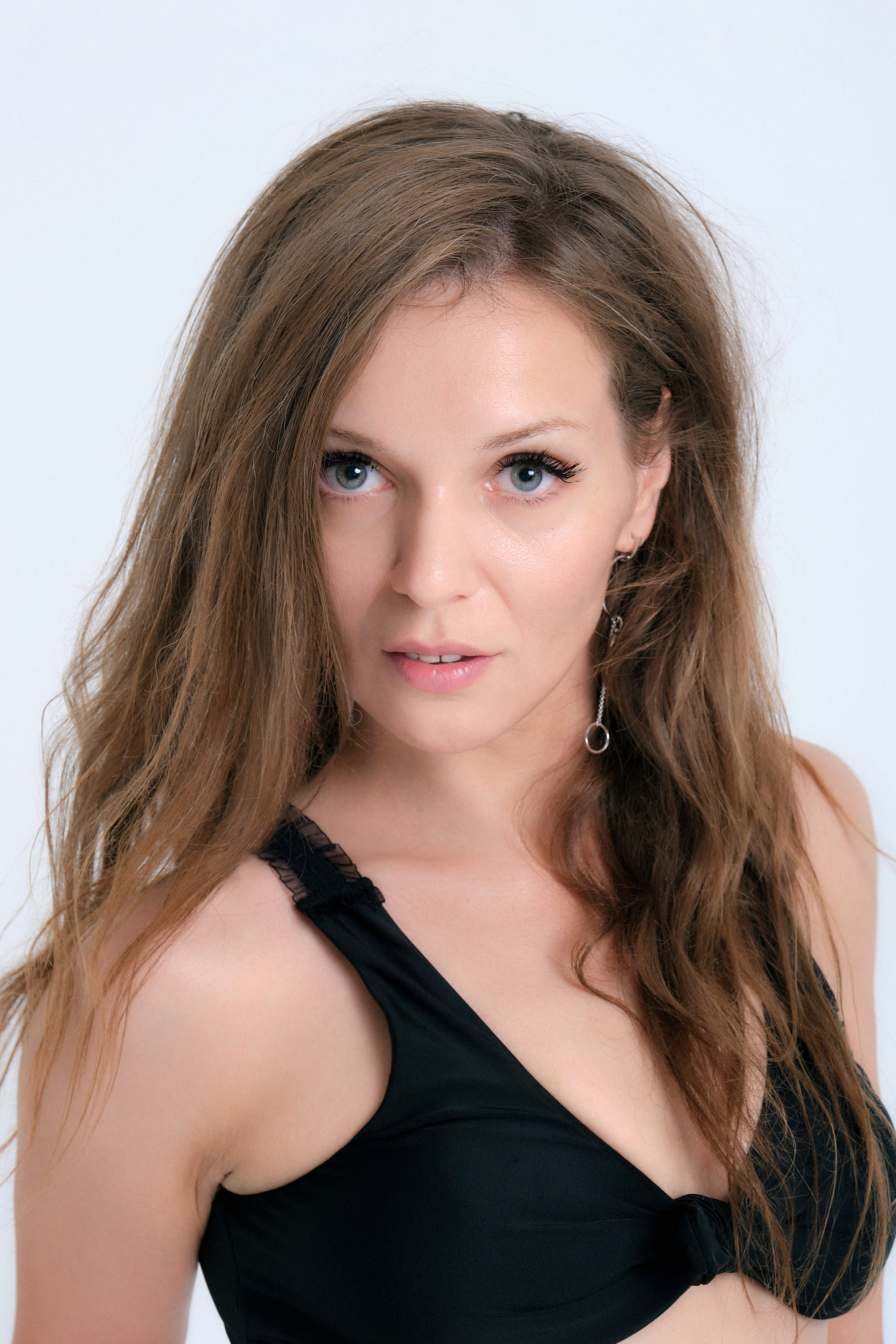 Фотосессия девушки в белье в студи