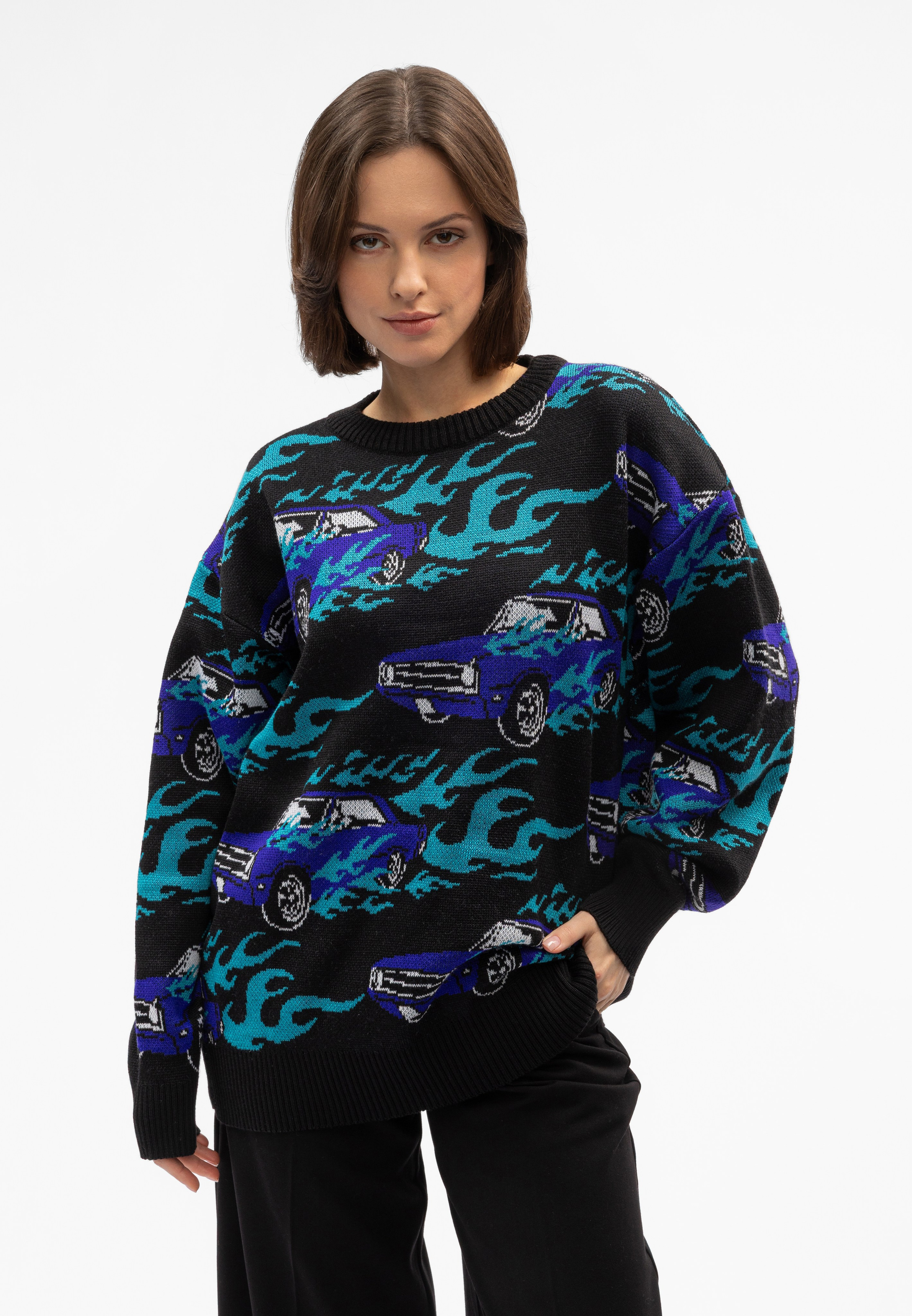 Фотосъёмка свитеров «Behind the scenes» — каталог для Lamoda в СПб