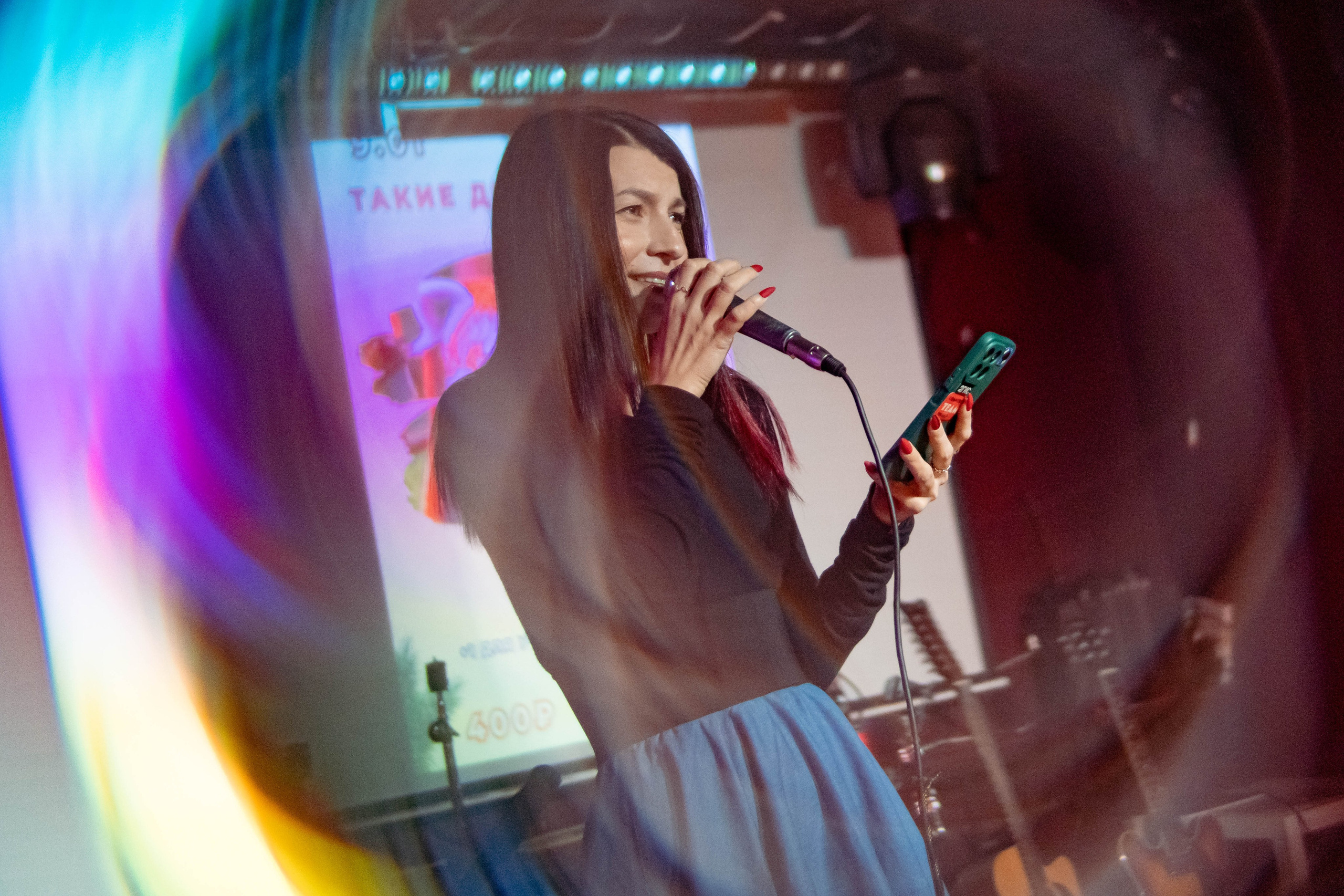 Репортажные фотографии творческого вечера Такие дела, Панда