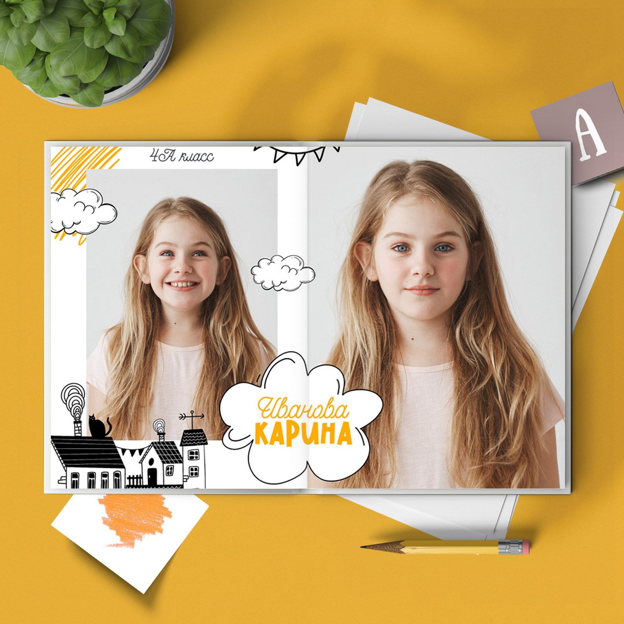 Дизайны школьных фотокниг и фотоальбомов