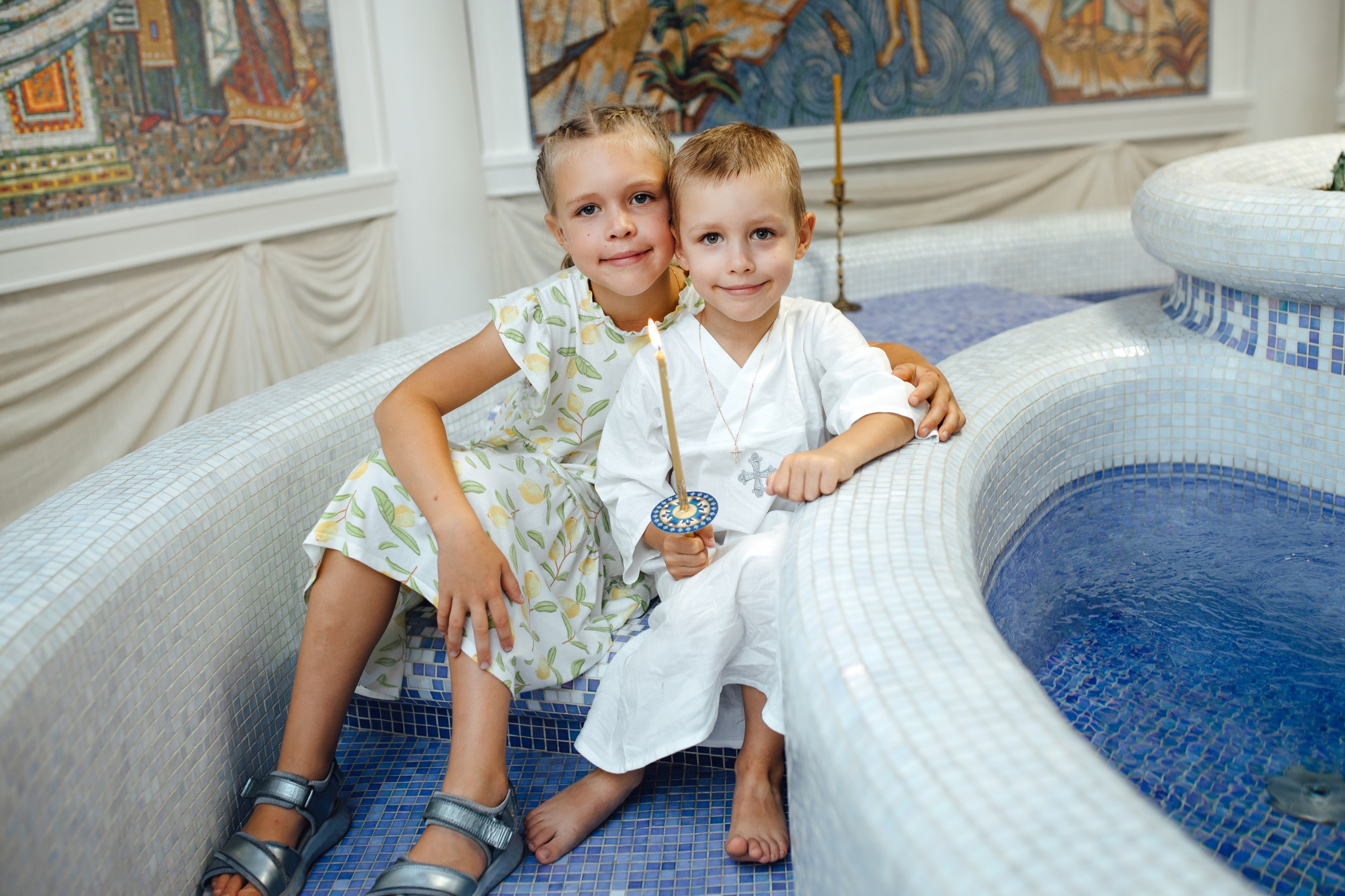 Таинство крещения Игоря, храм Святой Троицы, Минск