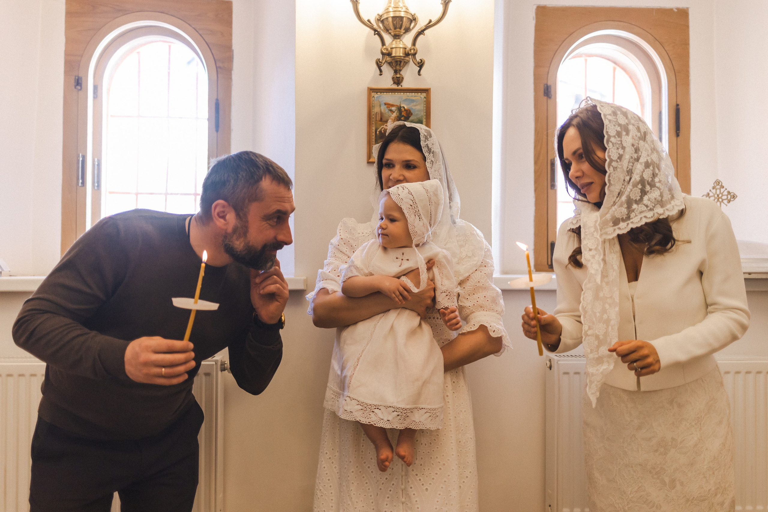 Крещение Аглаи. Семейный фотограф в Москве