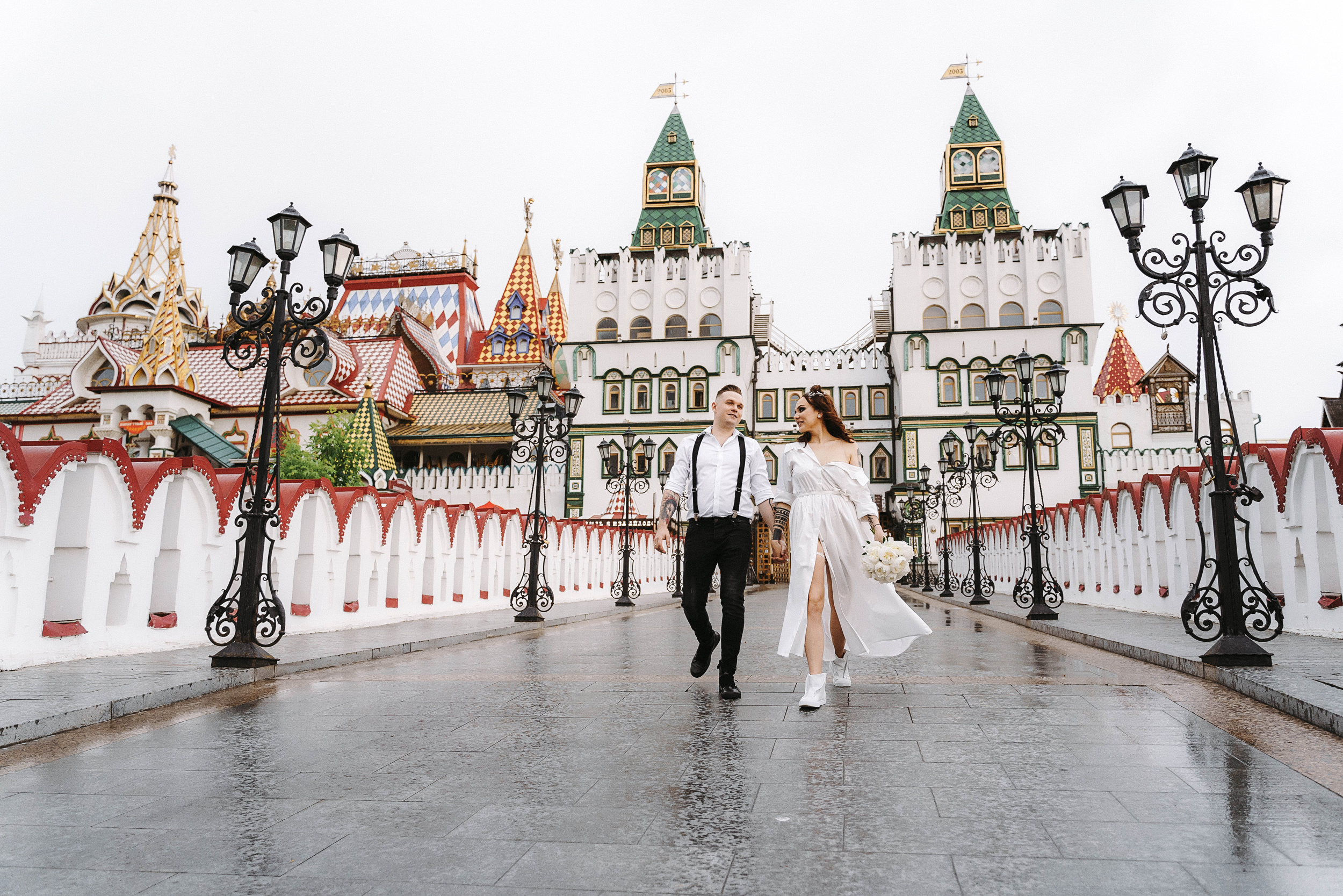 Свадебная фотосессия в Измайлово, Измайловский кремль и Инстаулица