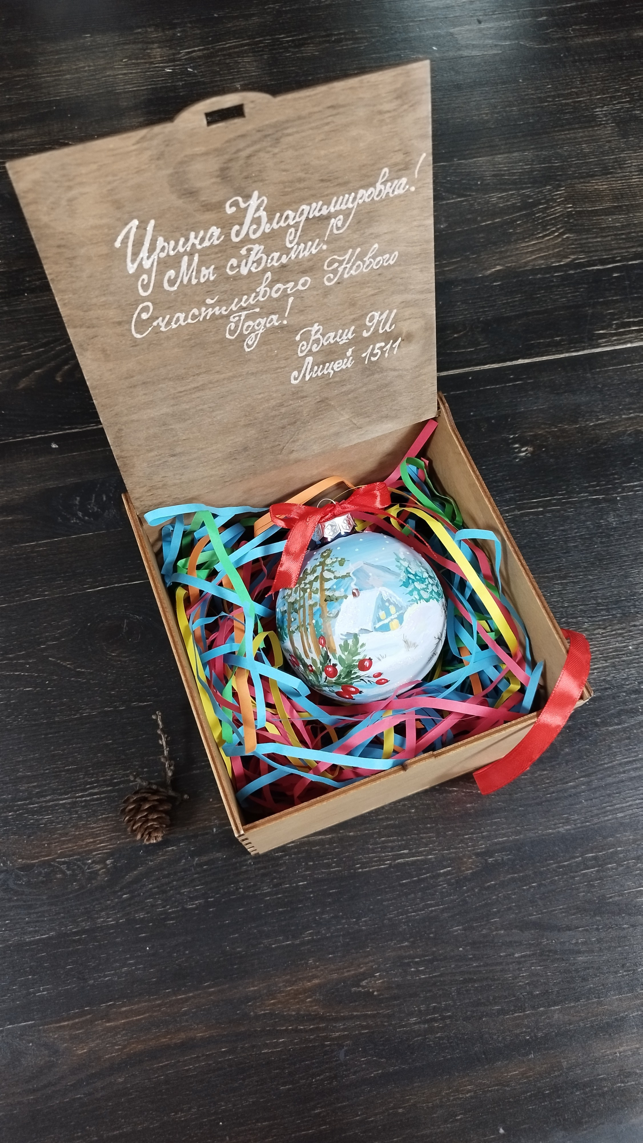 Елочный шар с росписью-Ваш лучший подарок на Новый Год. Арт-вечеринки и мастер-классы в Москве для взрослых и детей