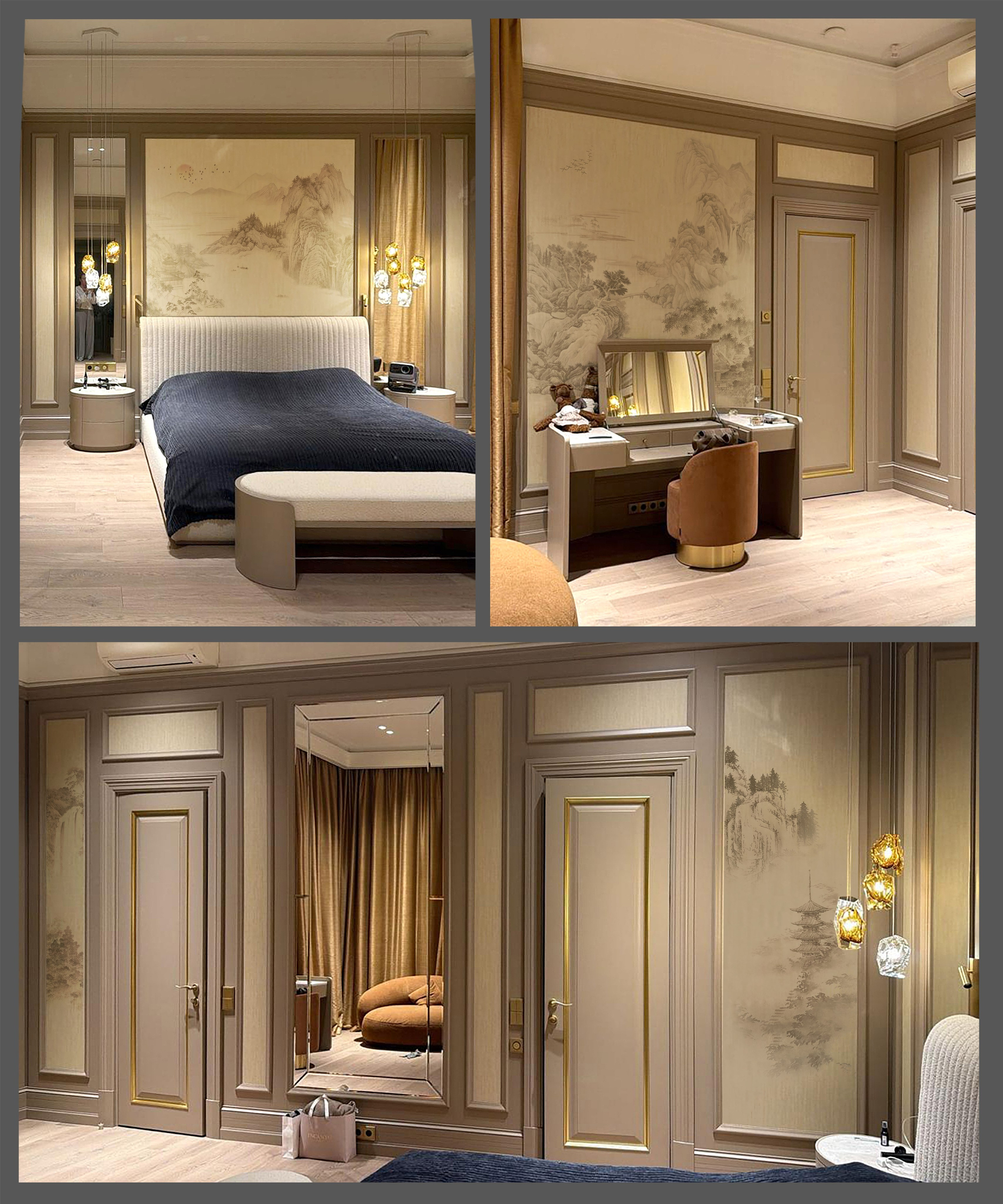 Варианты росписи для стен спальни. Художественная мастерская